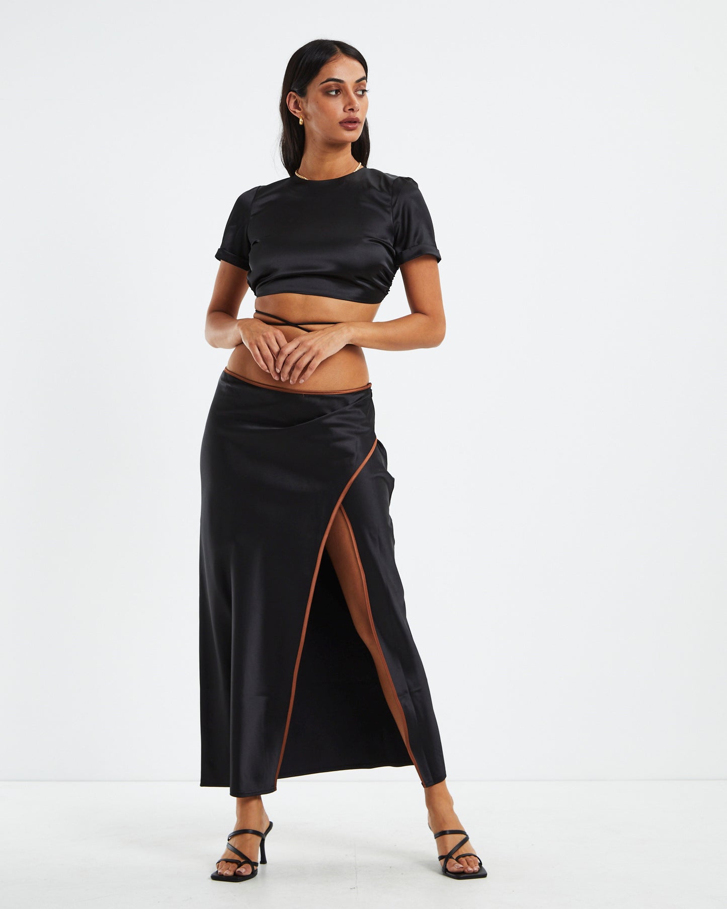 Andie Lace Back Baby Tee