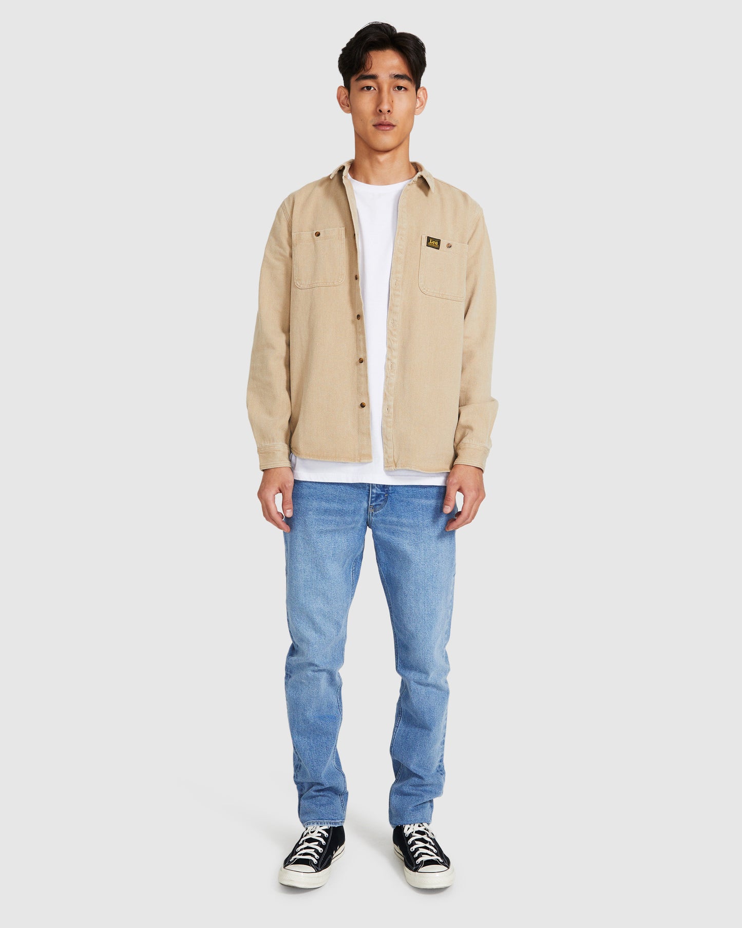 Limited Worker Long Sleeve Shirt Union Stone