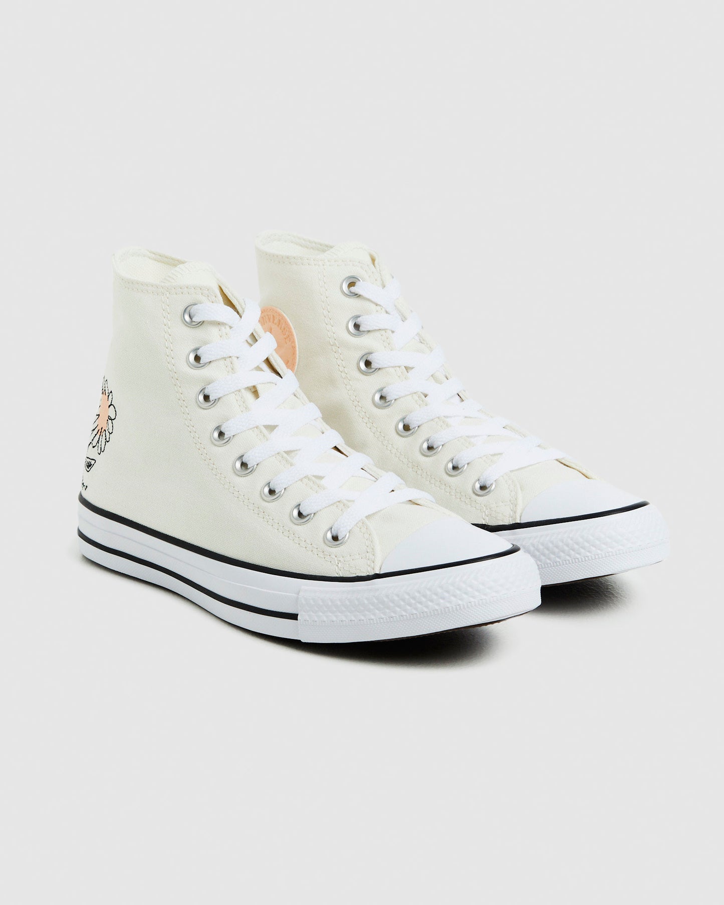 Chuck Taylor All Star Hi Top Sneakers Summer Florals White