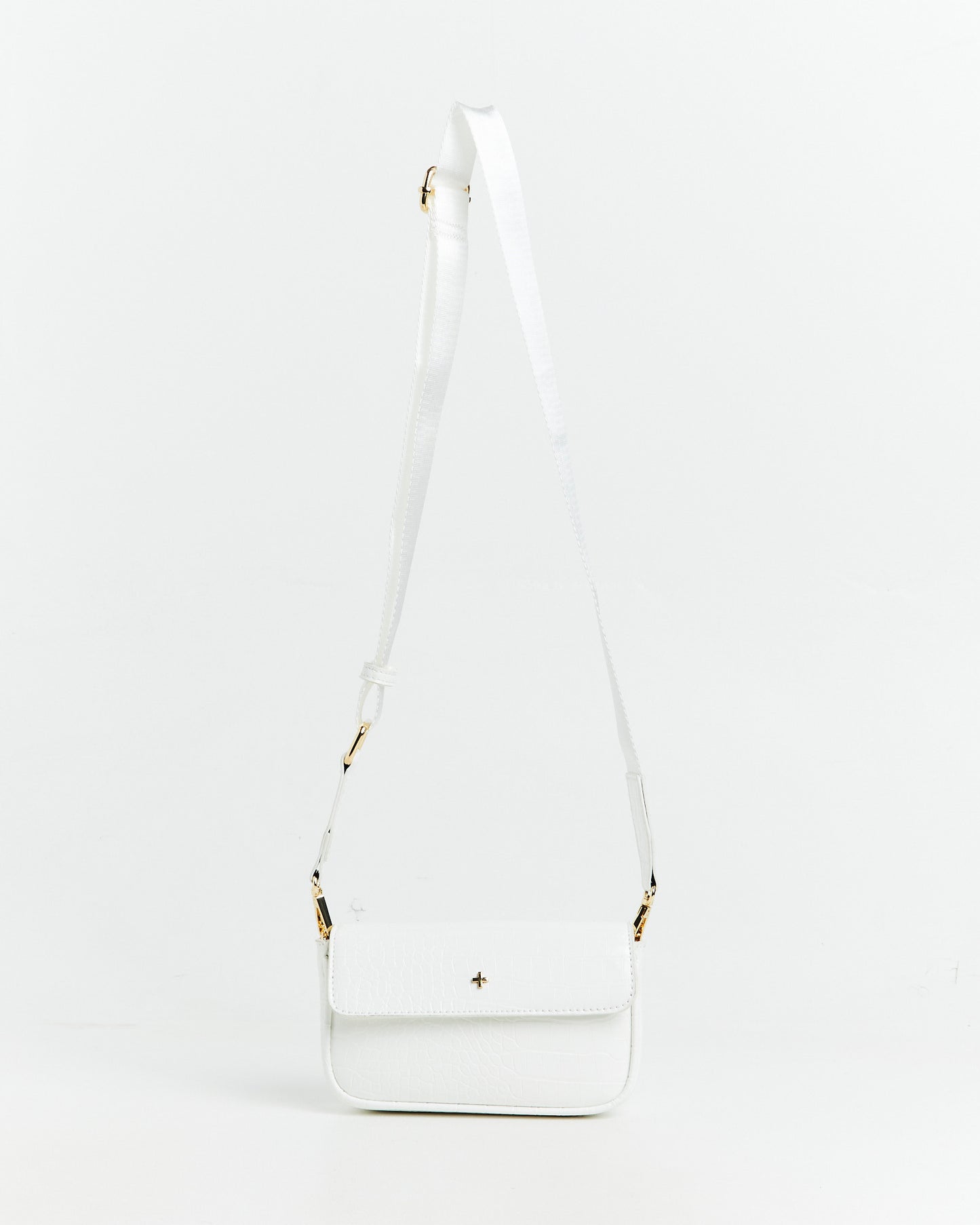 GP Exclusive - Lucky Croc Crossbody Bag White/Gold