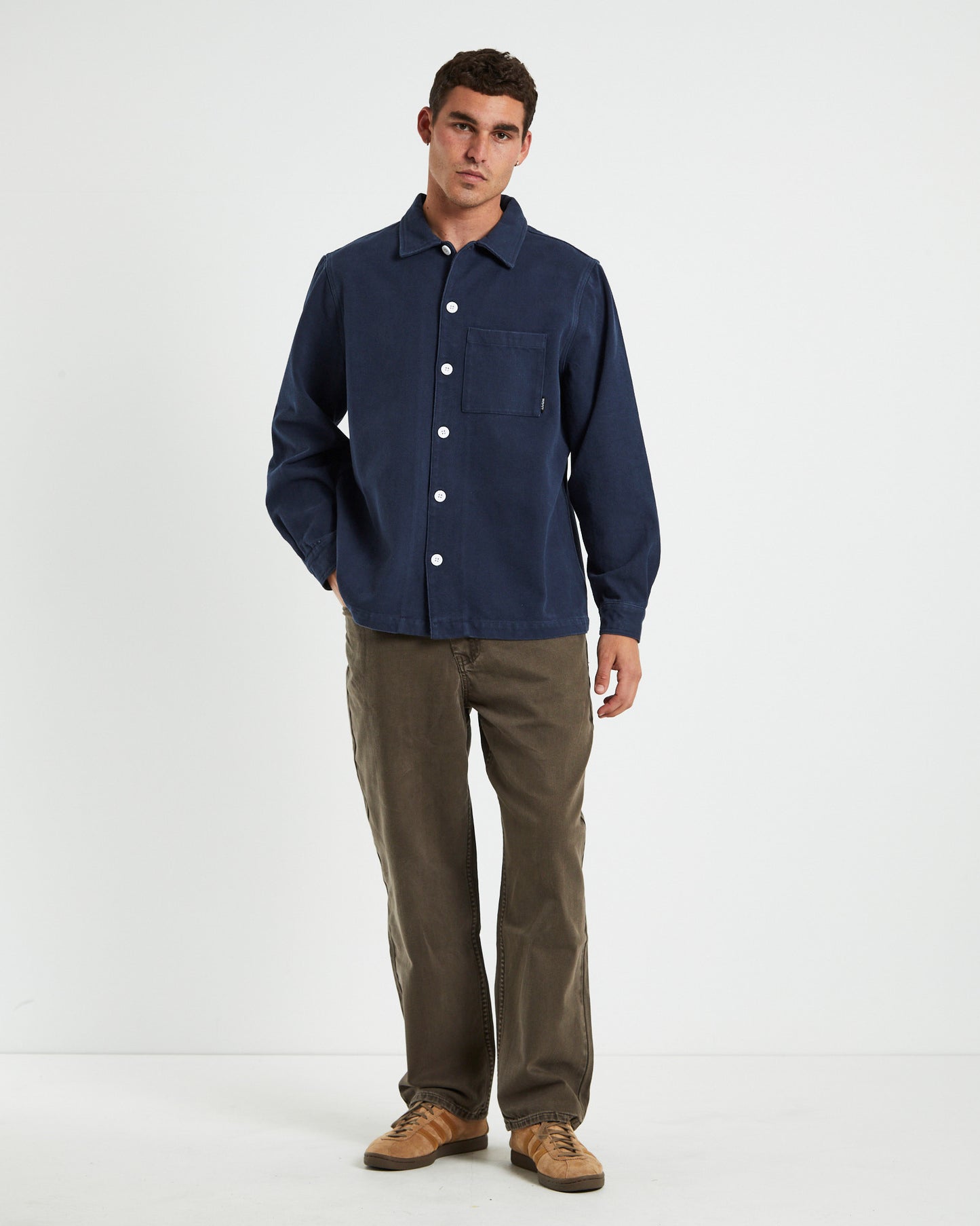 ES War Long Sleeve Overshirt Navy