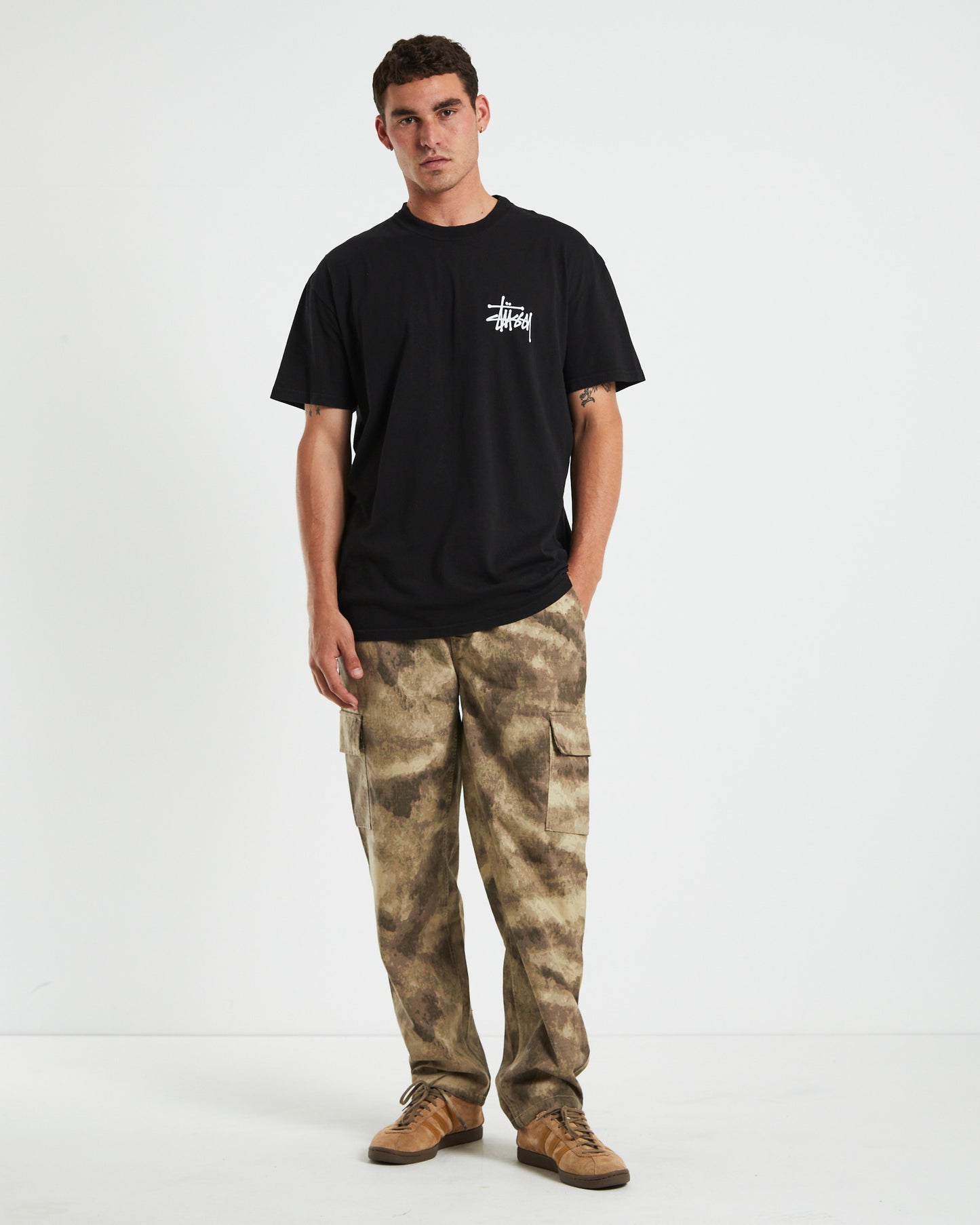 Peace Crown 50-50 Short Sleeve Tee Pigment Black