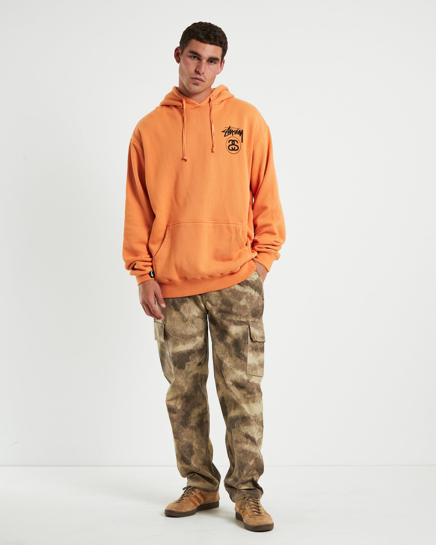Solid Stock Link Hood Apricot