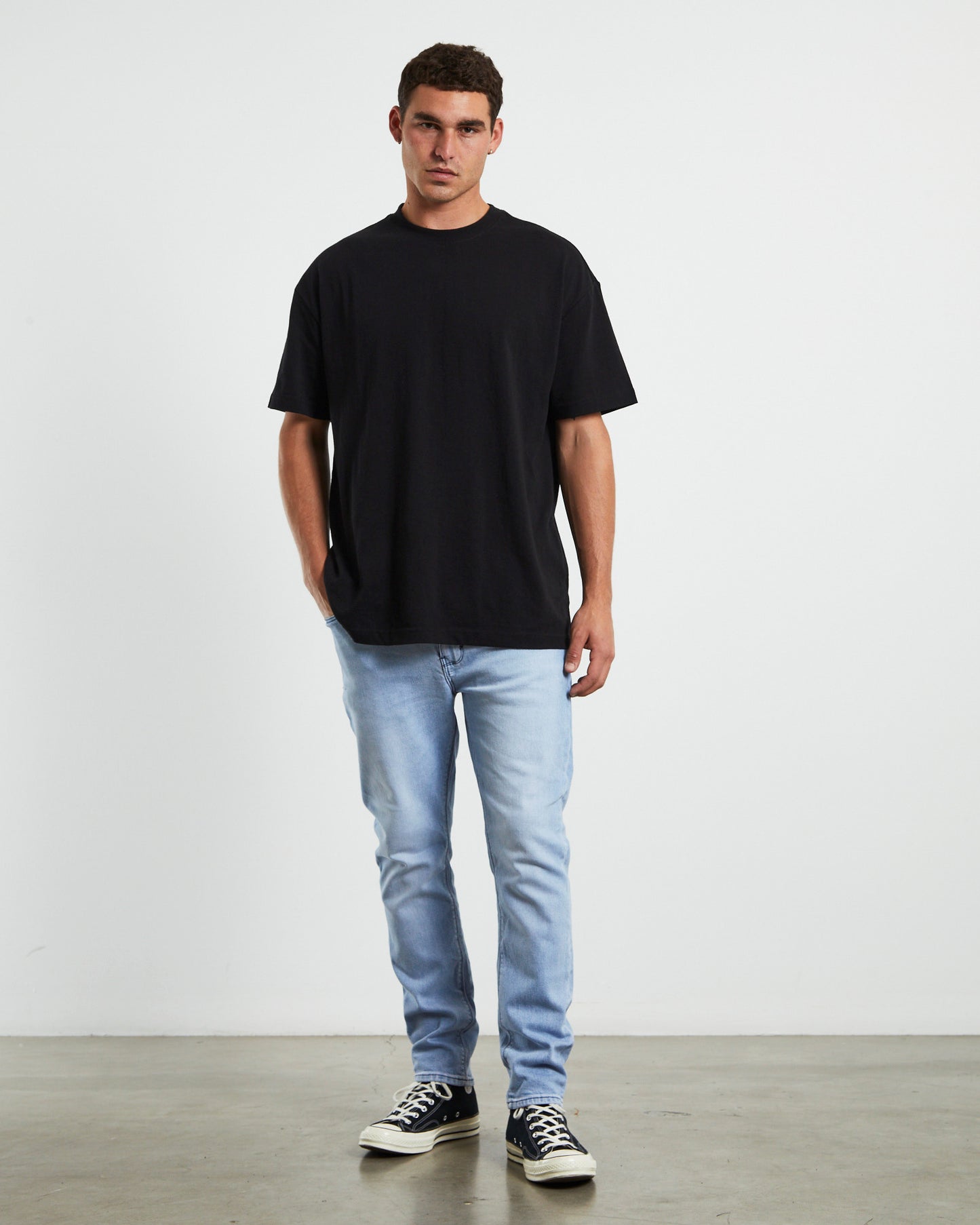 A Dropped Slim Denim Jeans Ultra World