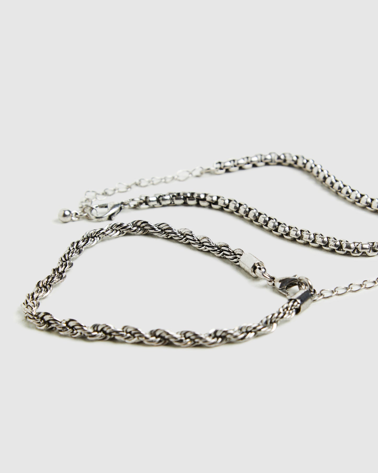 Kerning Bracelet 2 Pack Silver