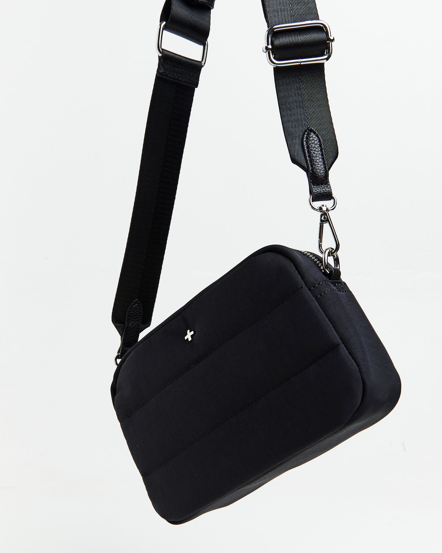 GP Exclusive - Flo Nylon Crossbody Bag Black/Silver