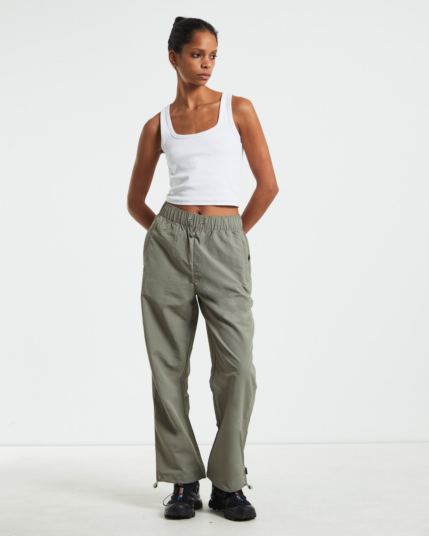 Recycled Spray Pants Olive Green