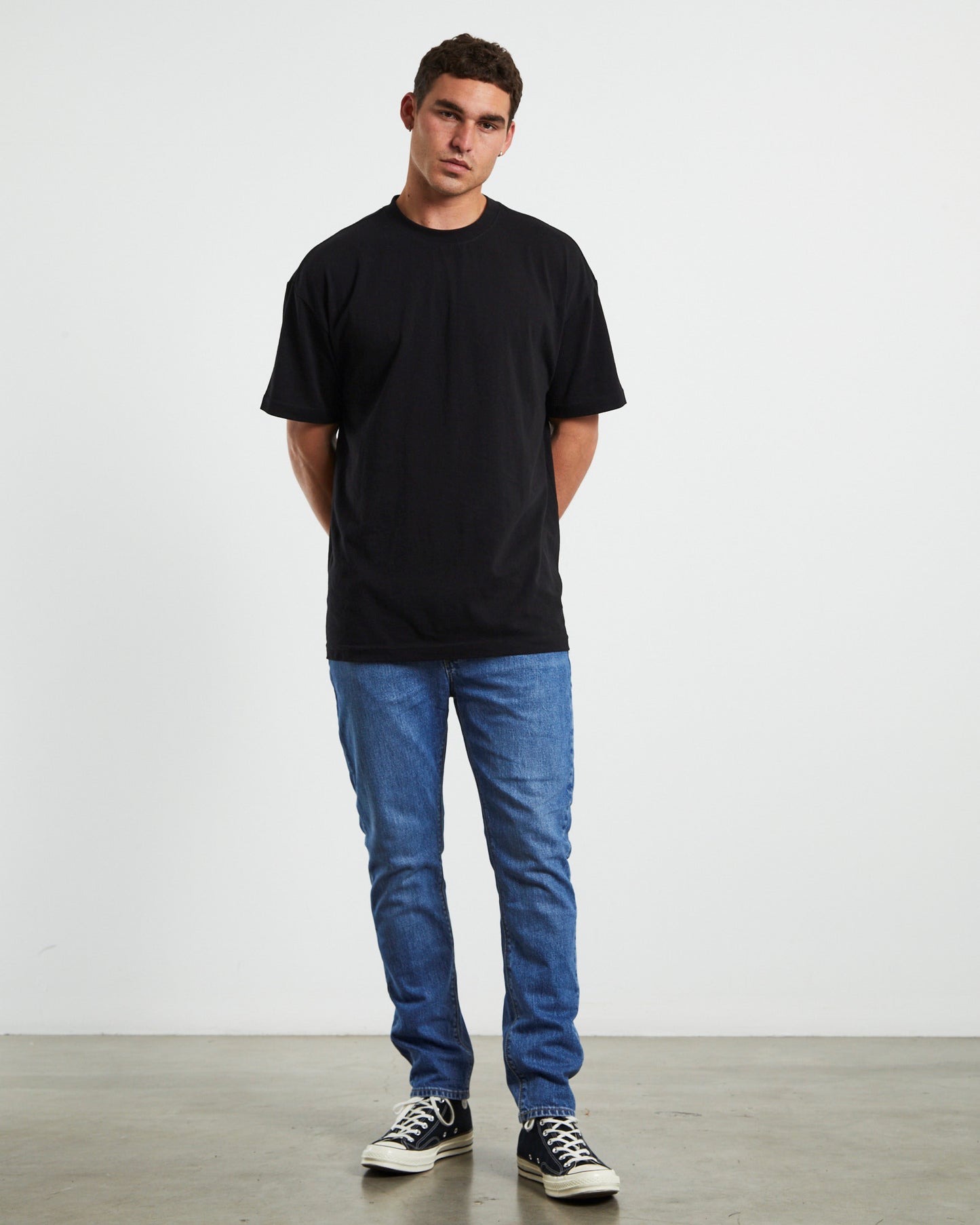 A Dropped Slim Denim Jeans