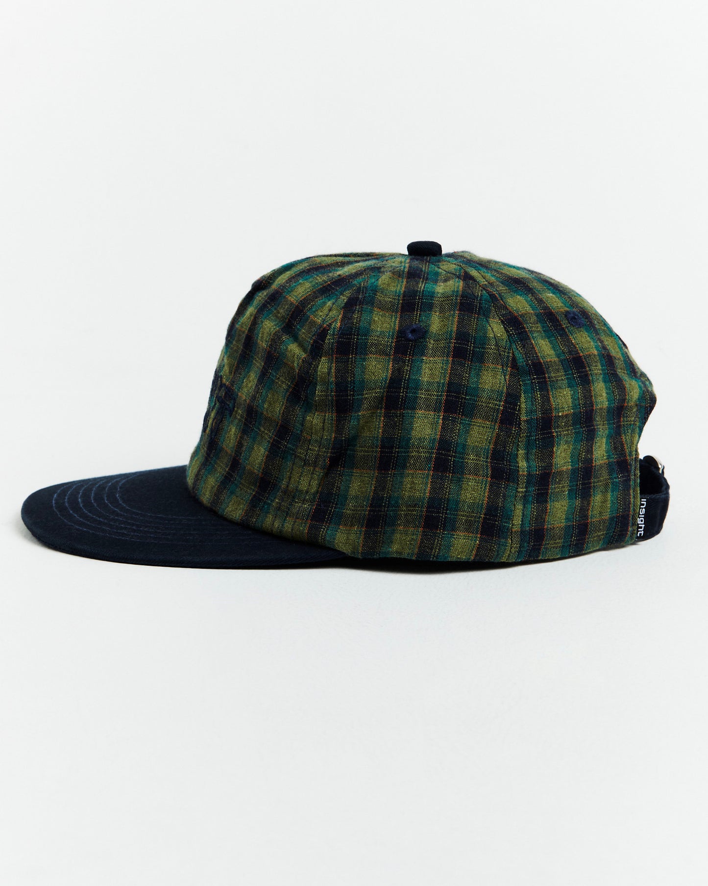 Dudley Check Cap Green