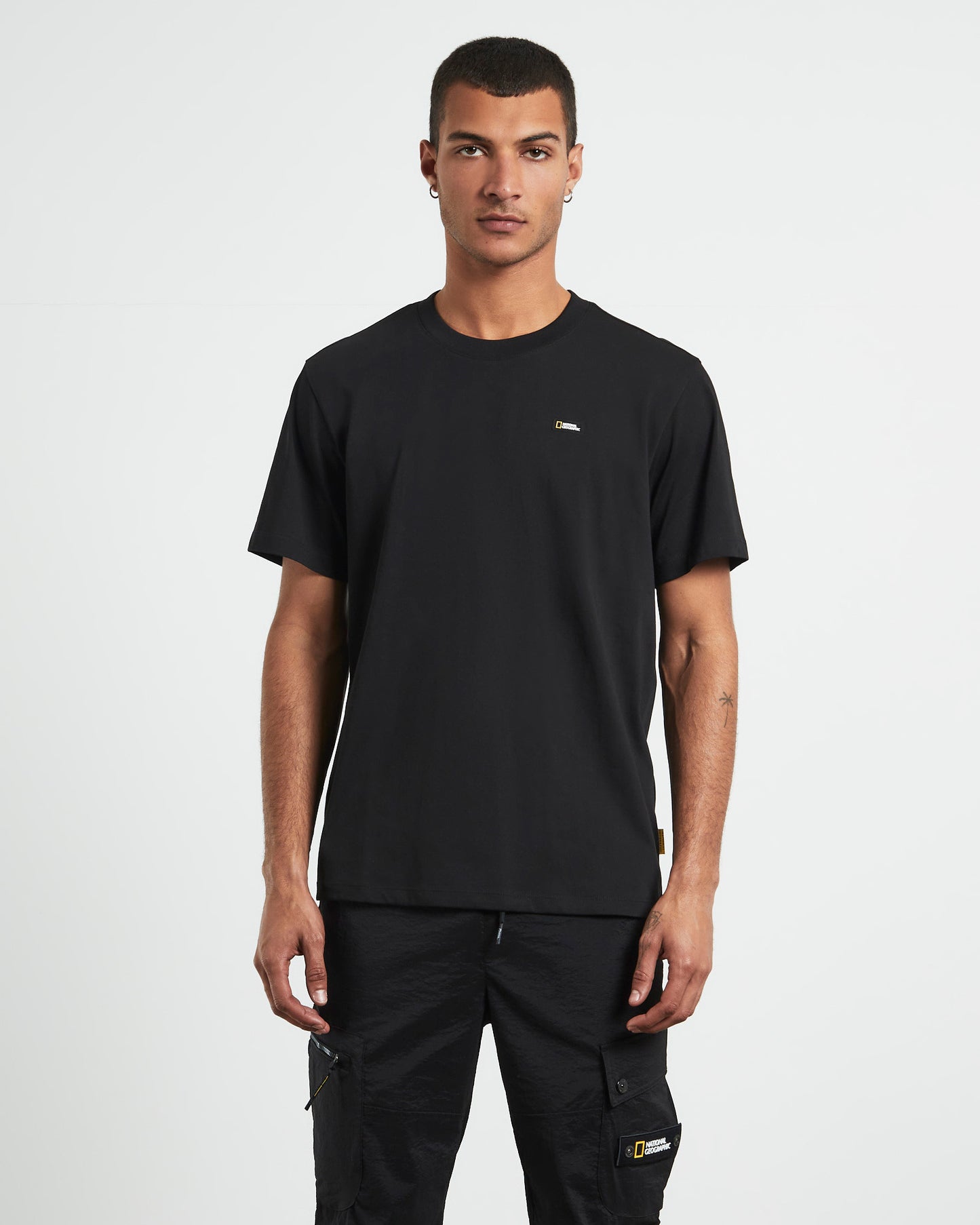 Mantella Back Big Logo Short Sleeve T-Shirt Carbon Black