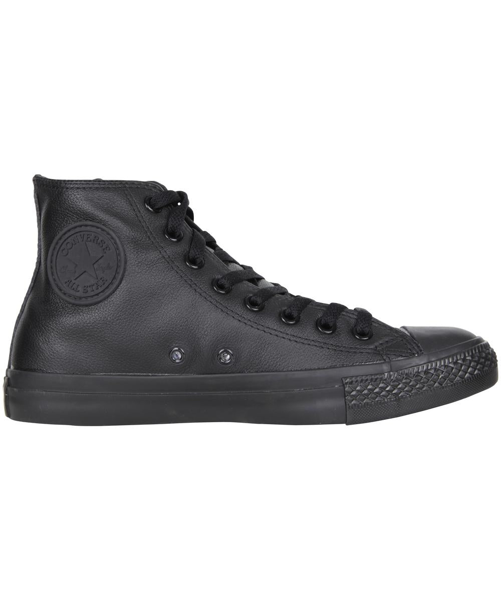 Chuck Taylor All Star Leather Hi Top Sneakers Mono Black