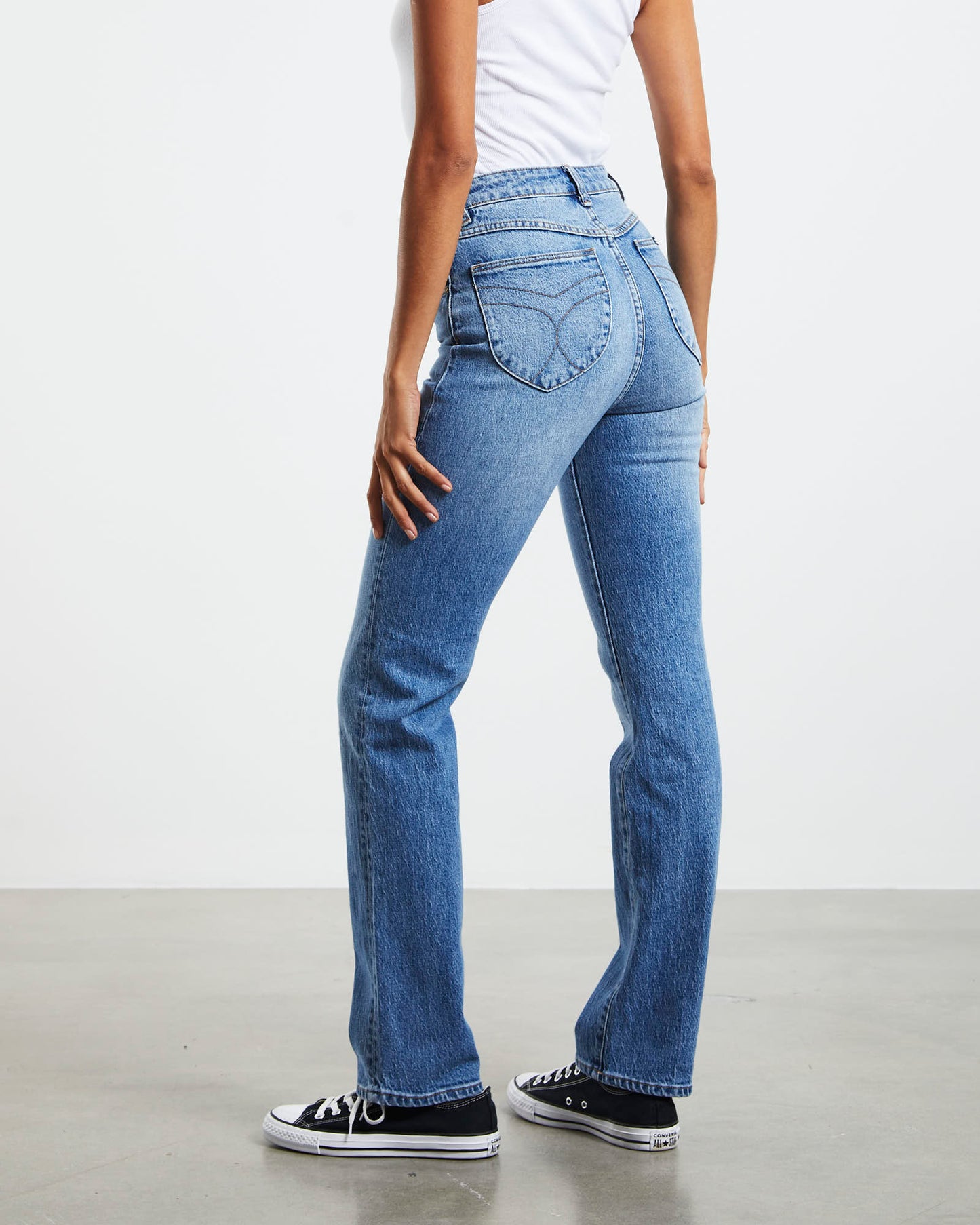 Original Straight Long Denim Jeans Brad