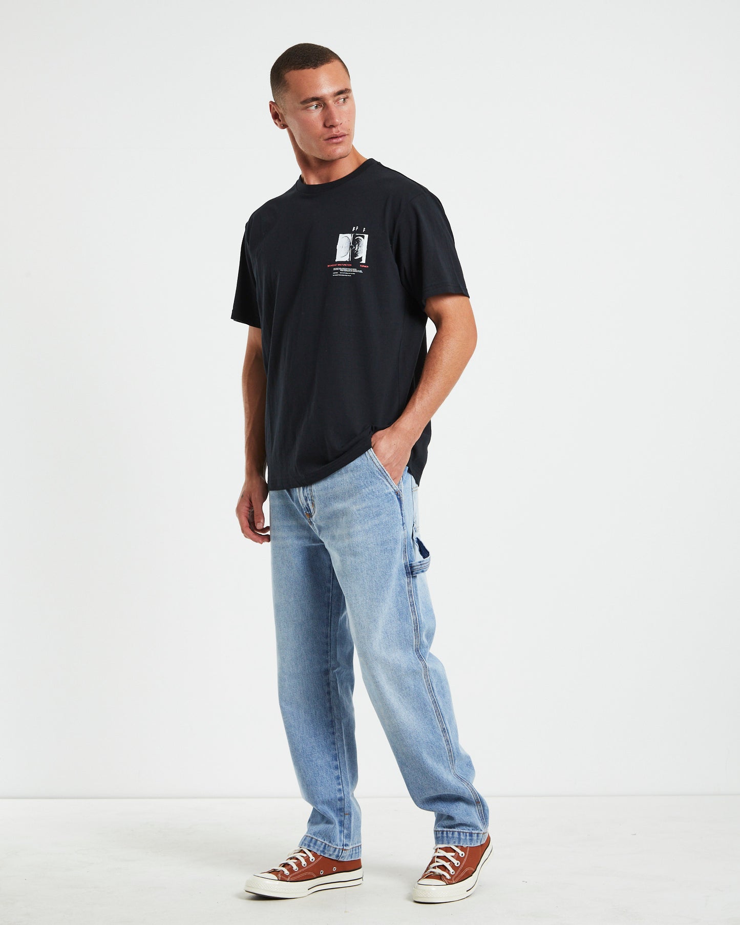 Quandary Short Sleeve T-Shirt in Black
