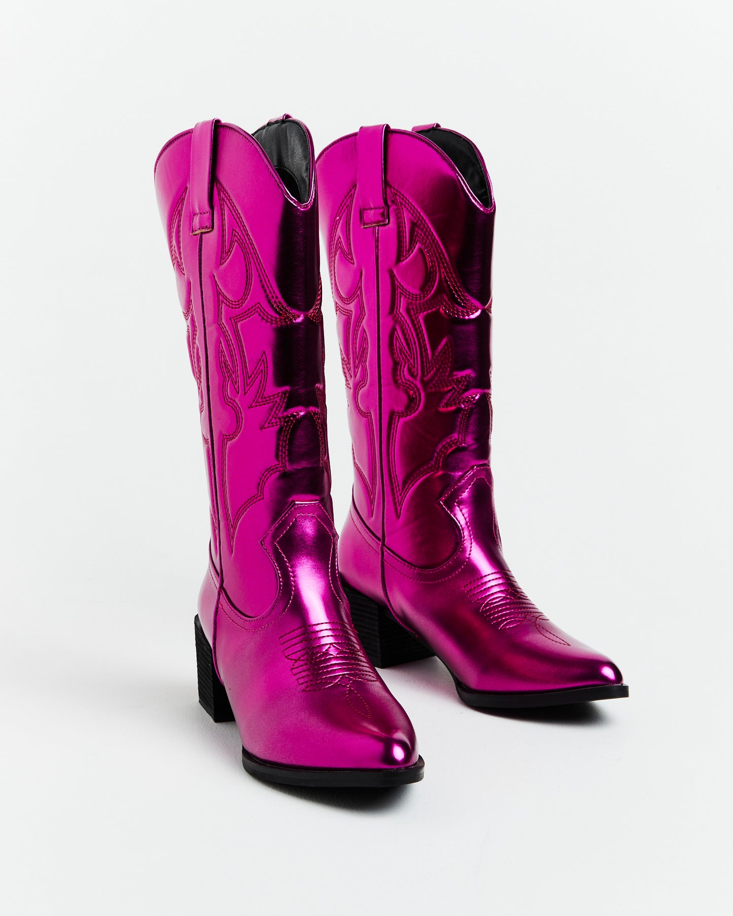 Ranger Cowboy Boot in Metallic Pink