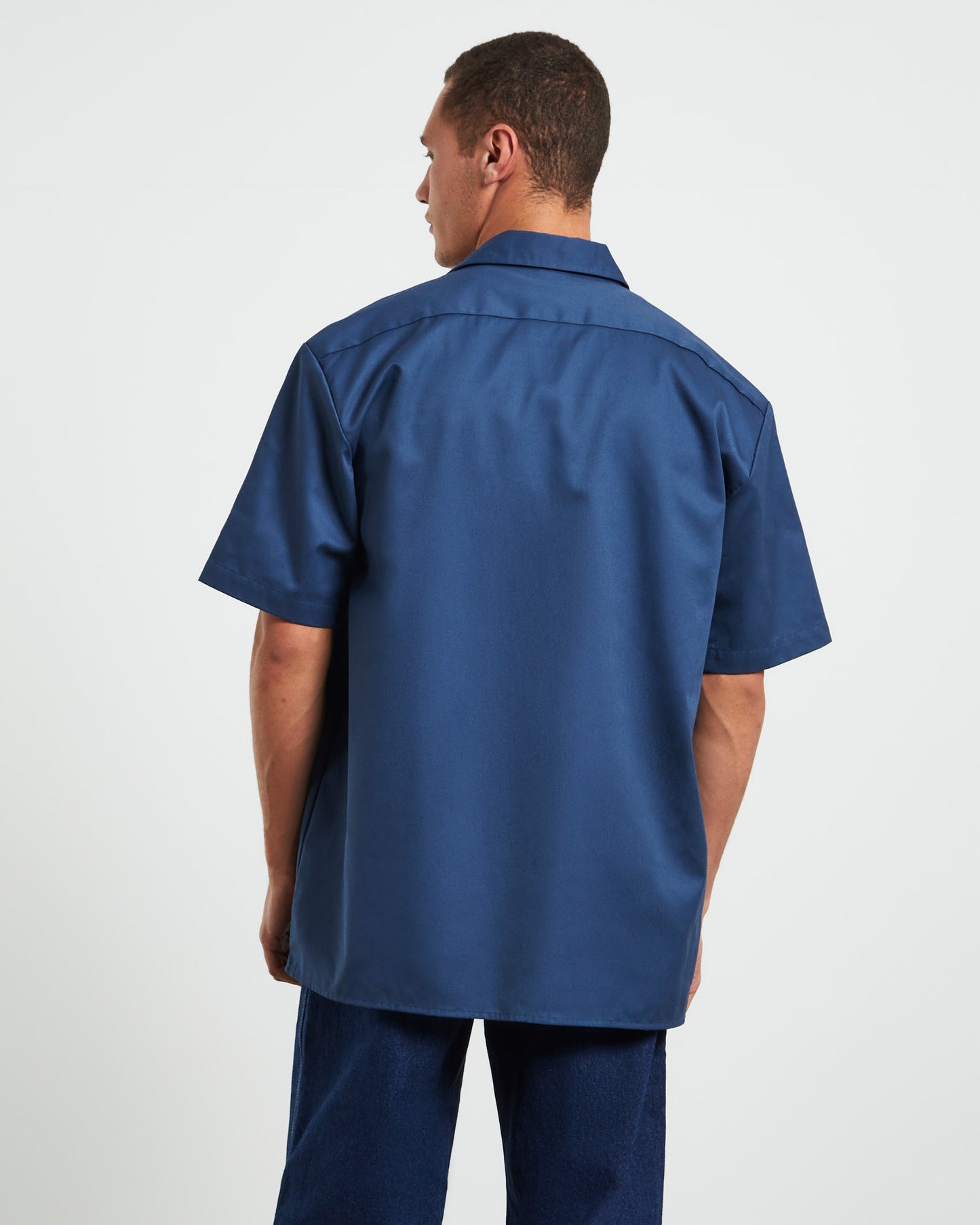 1574 Short Sleeve Shirt in Dark Denim Denim