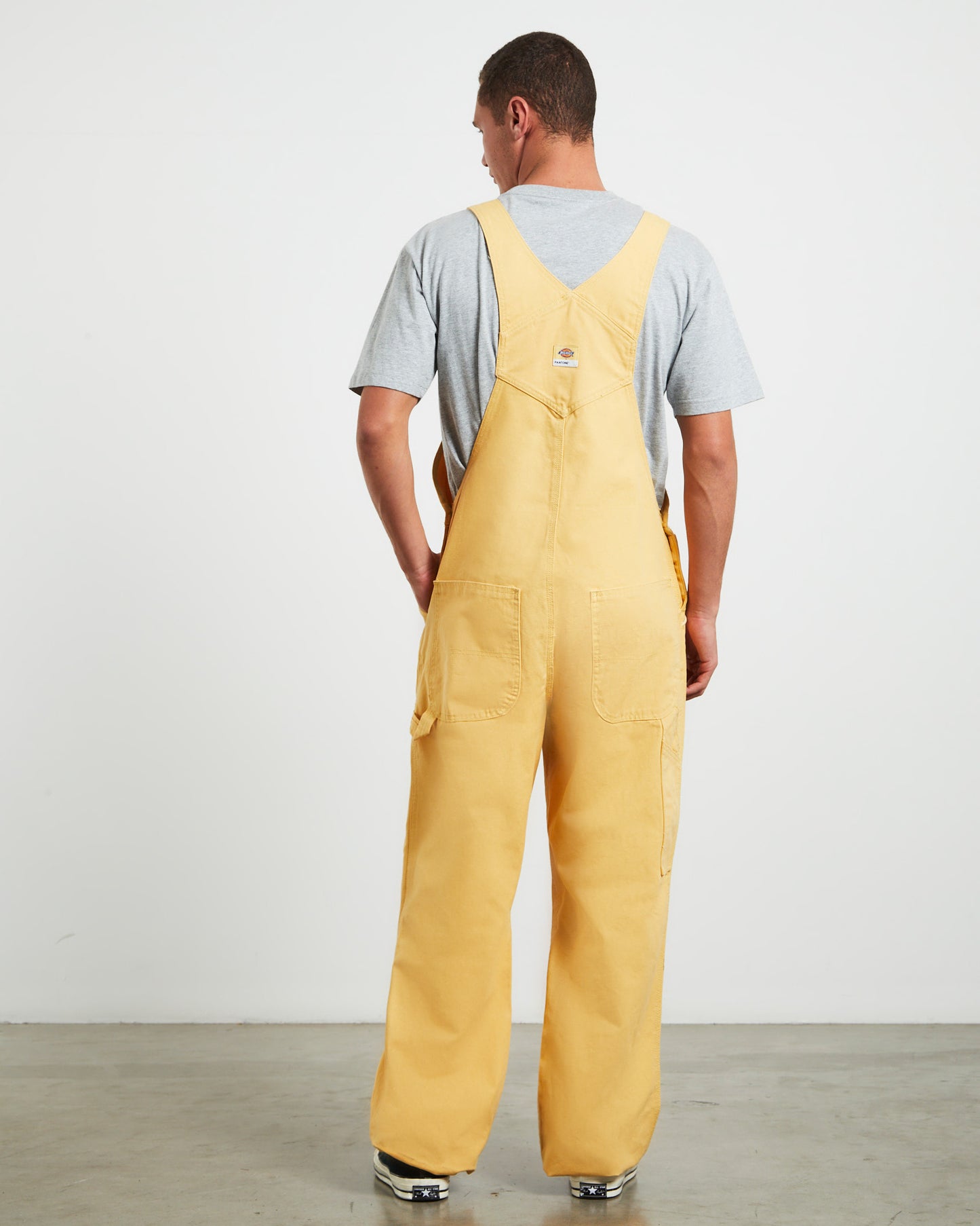 Unisex Carpenter Overalls in Cornsilk Yellow