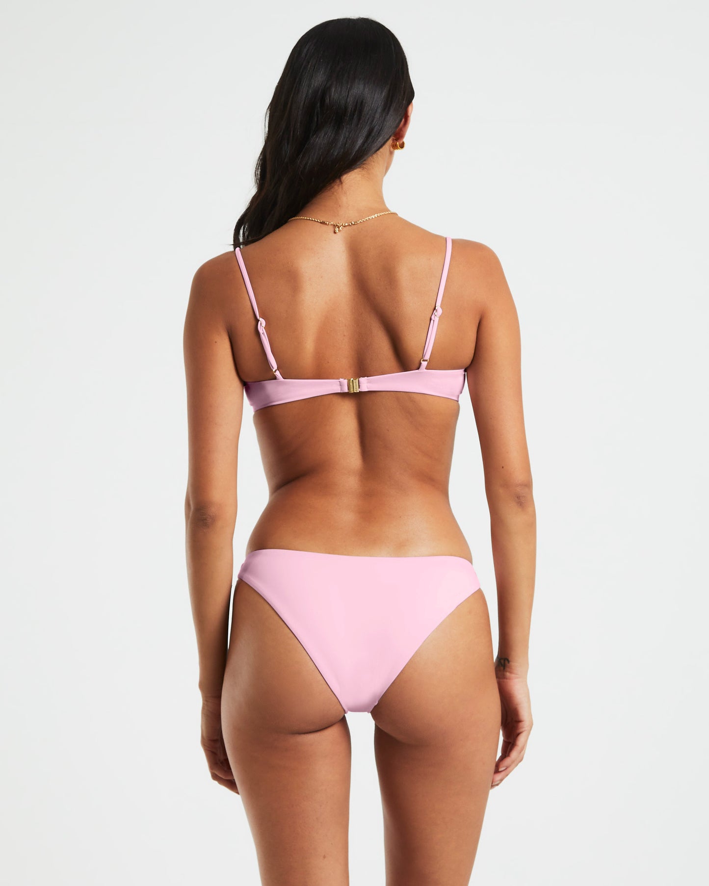 Skinny Strap Underwire Top in Baby Pink
