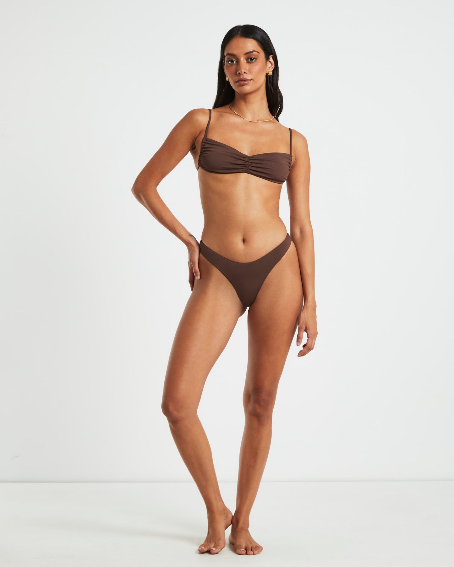 Gather Front Bikini Top