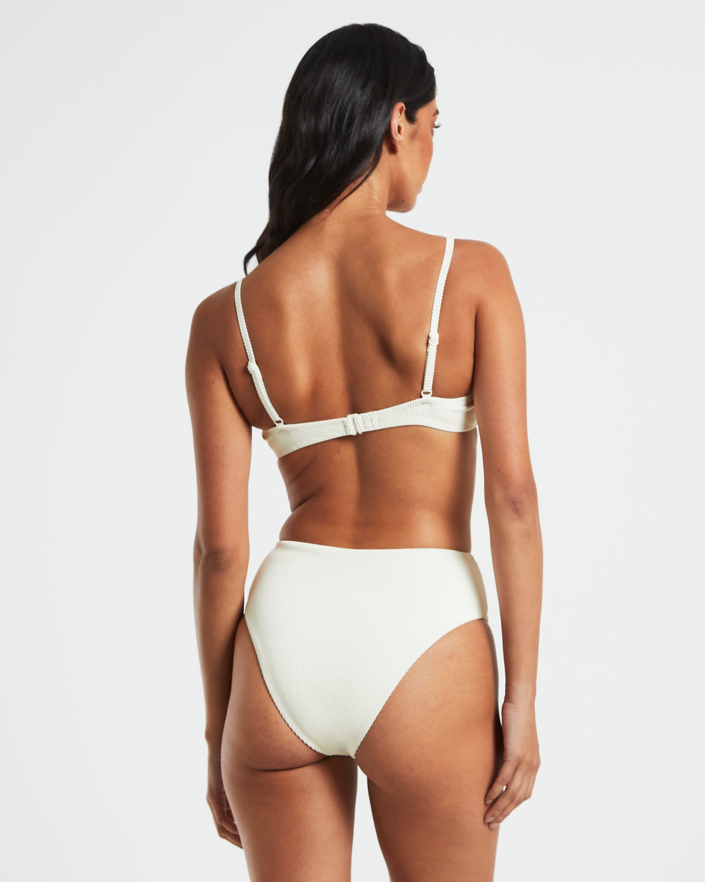 Rib Cut Out Underwire Bikini Top Bikini Top