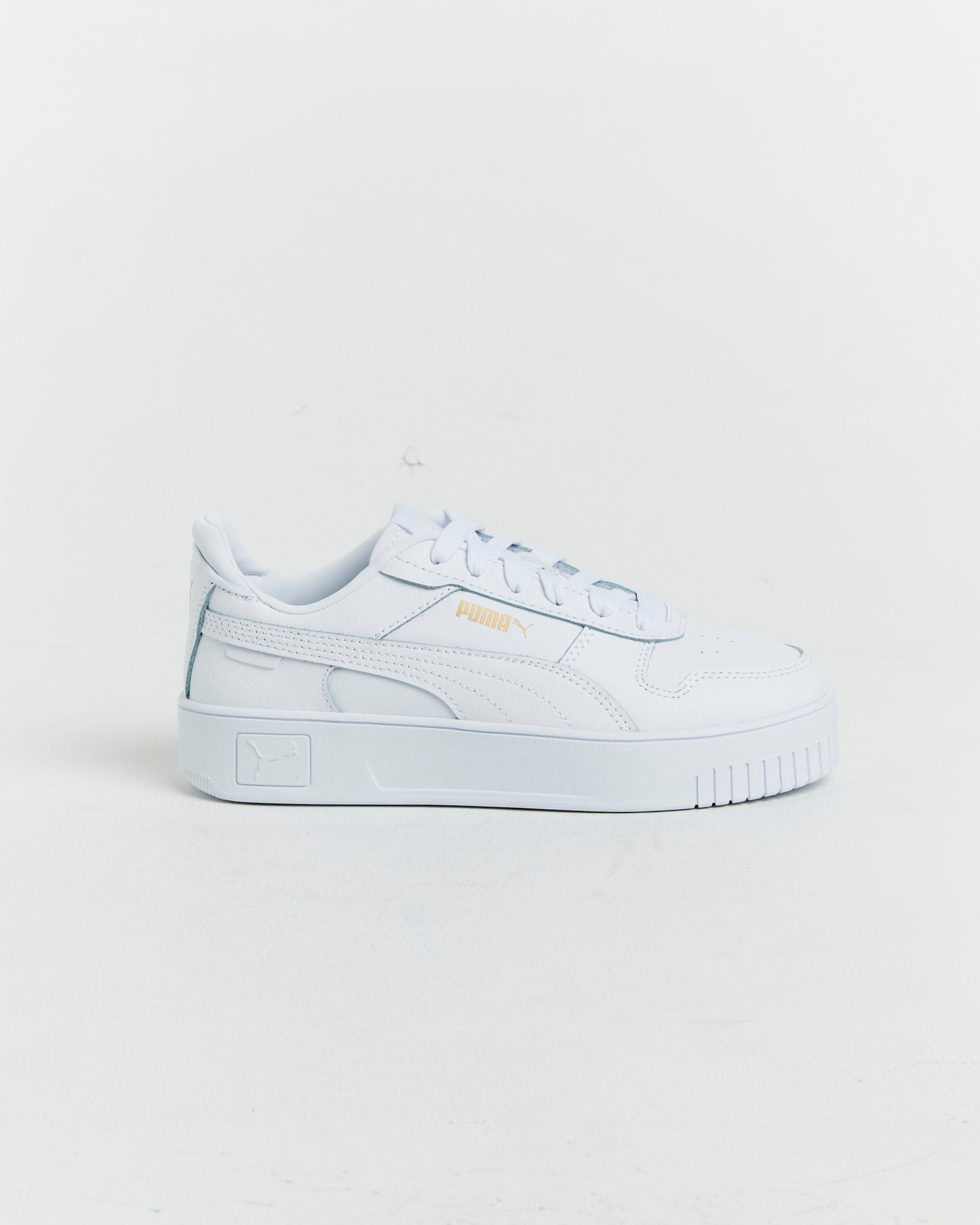 Carina Street Puma Sneakers in White/Gold