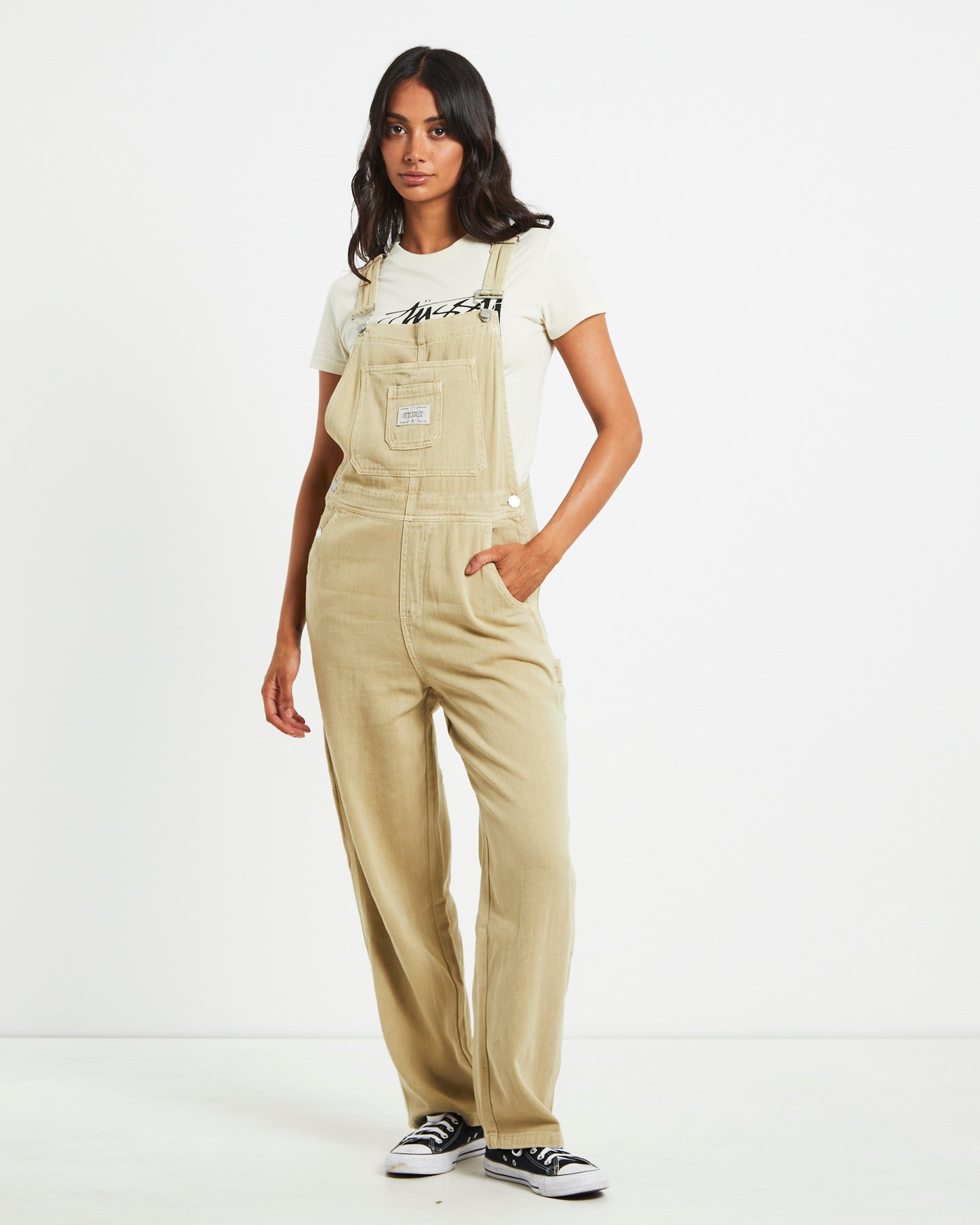 Nevada Denim Overalls in Khaki