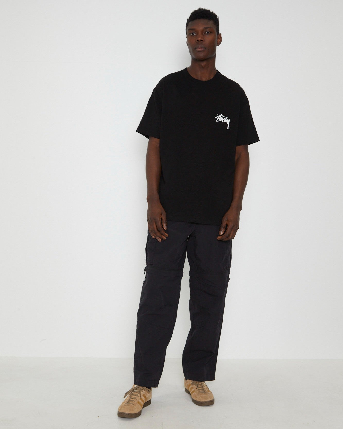 Fuzzy Dice Heavyweight Short Sleeve T-Shirt in Black