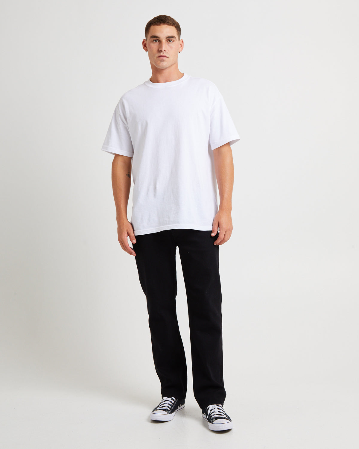 L-Three Straight Jean Denim Jeans BLACK