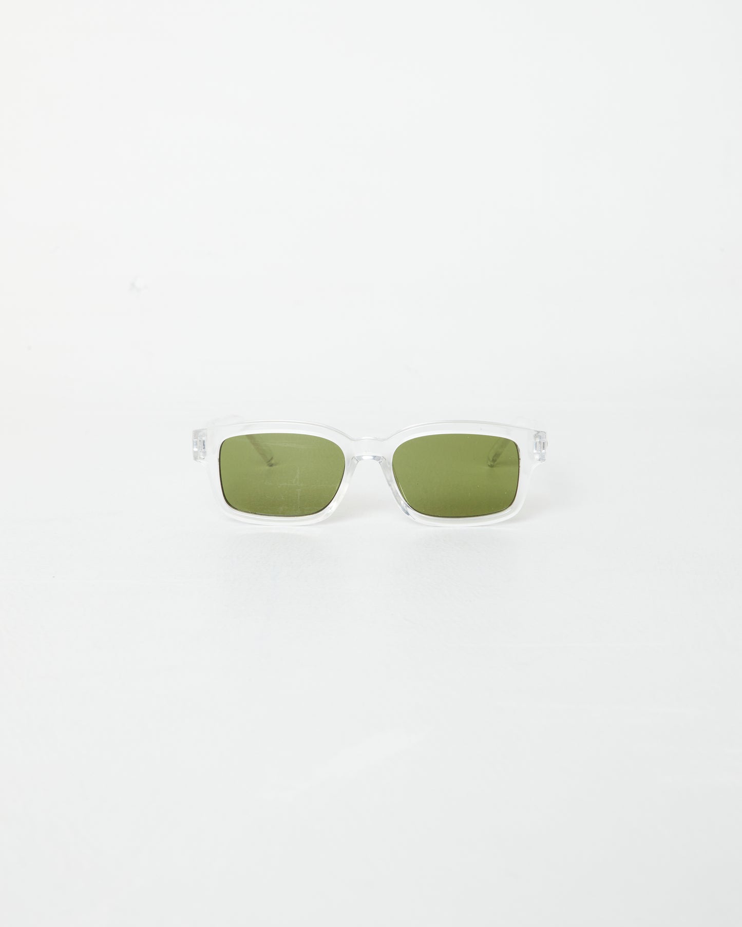 Le Sustain Recarmito Sunglasses in Crystal Clear Moss