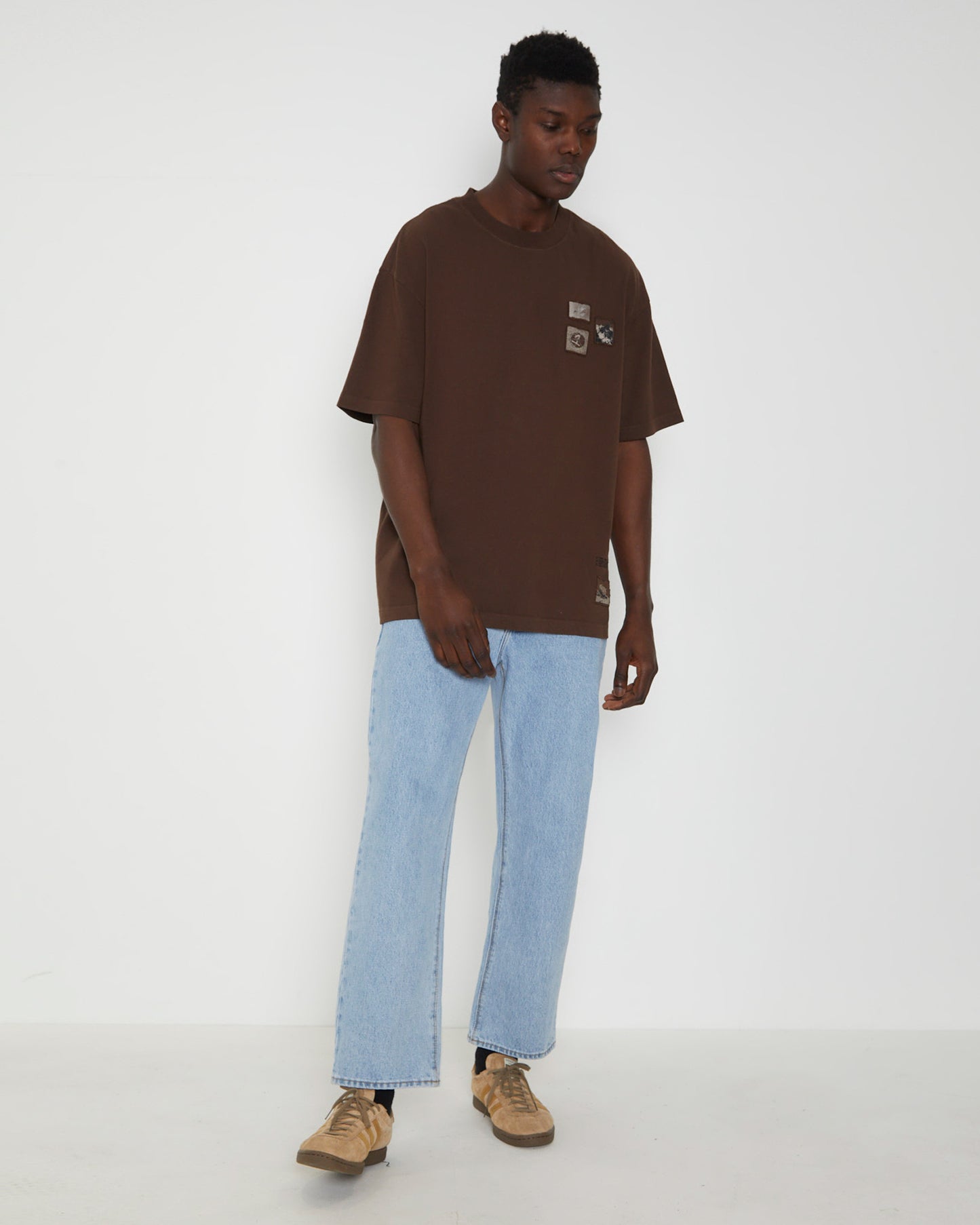 Surrealist Short Sleeve T-Shirt in Brown