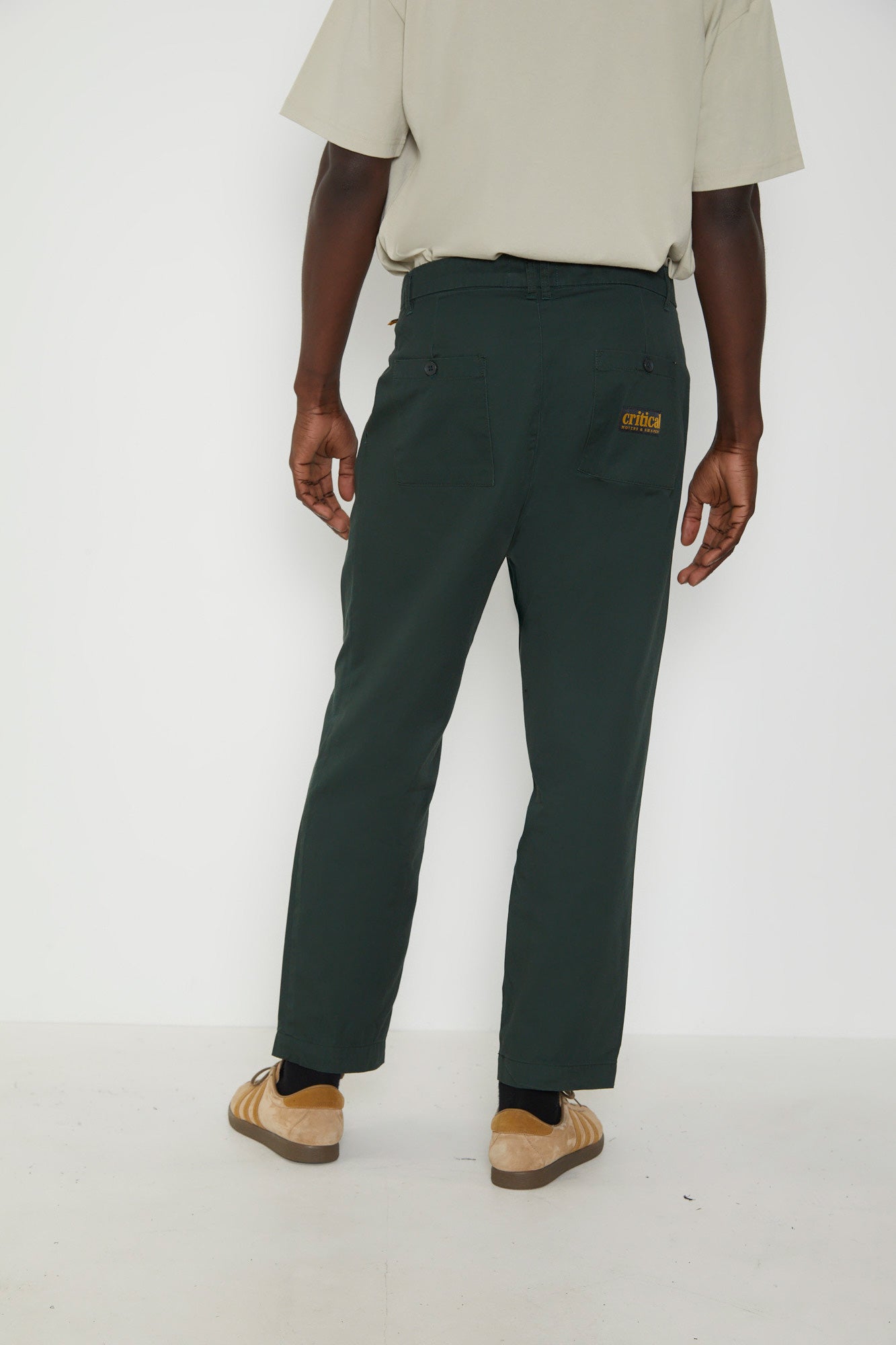 Harro Pleat Pants in Pine Green