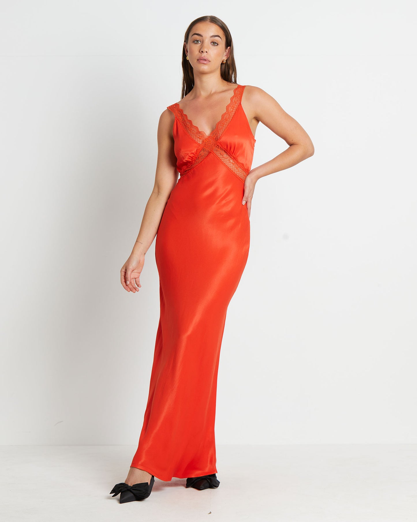 Everleigh Lace Slip Midi Dress