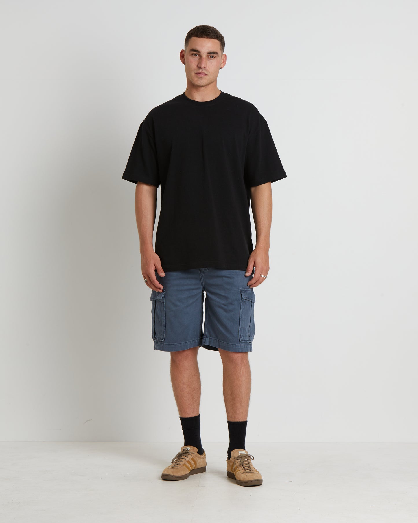 Ezy Trade Cargo Shorts in Steel Blue
