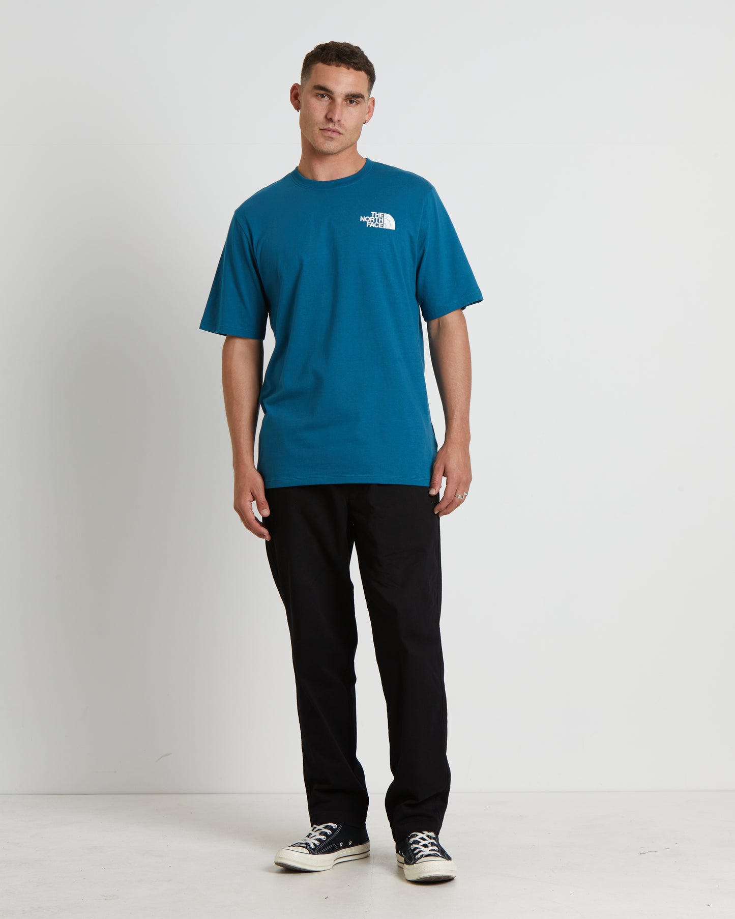 Short Sleeve Coordinates T-Shirt in Blue Coral