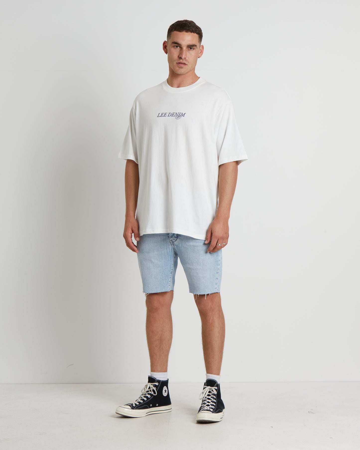 Gargoyle Baggy Short Sleeve T-Shirt in Vintage White
