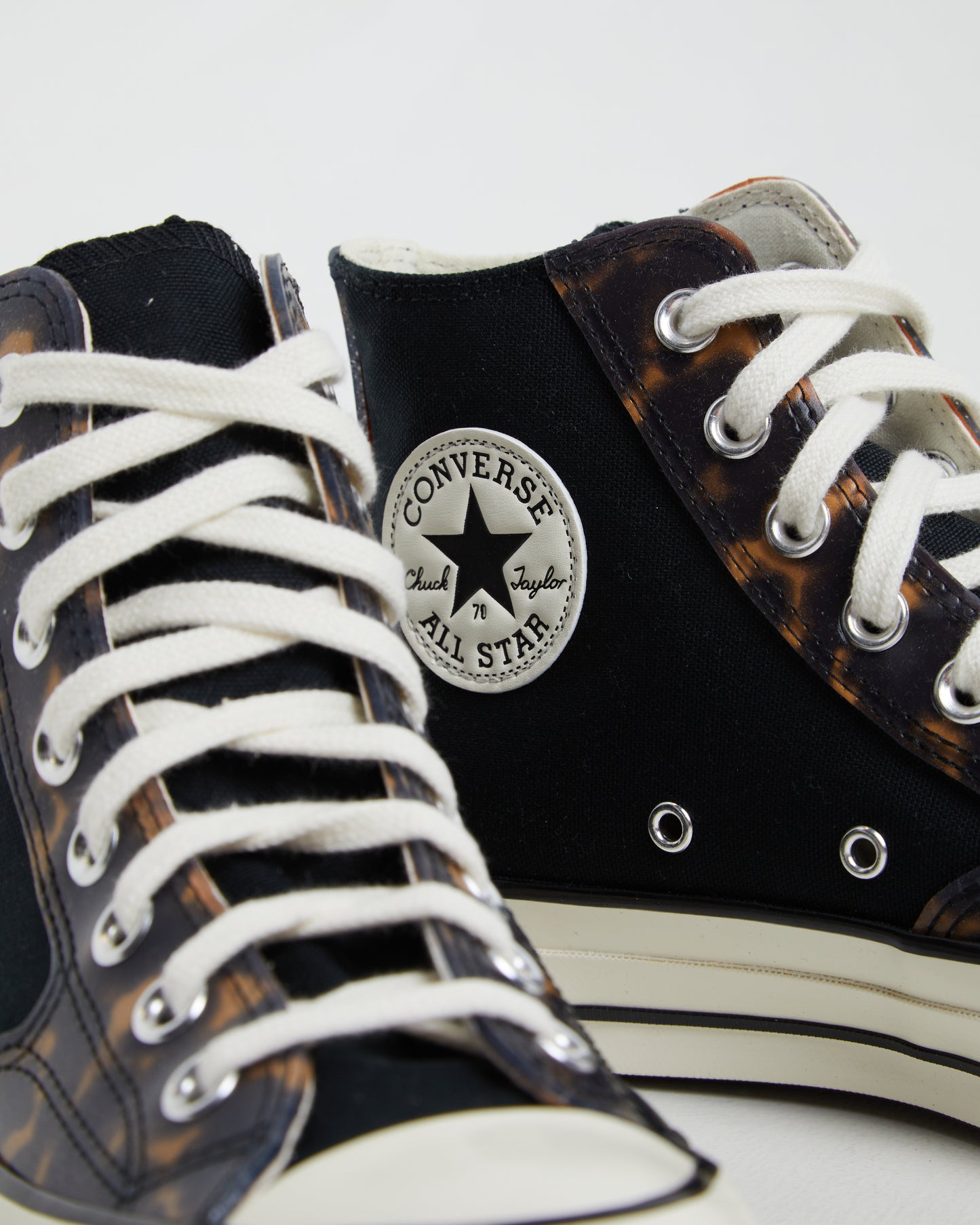 Chuck 70 Hi Top Sneakers in Tortoise Black