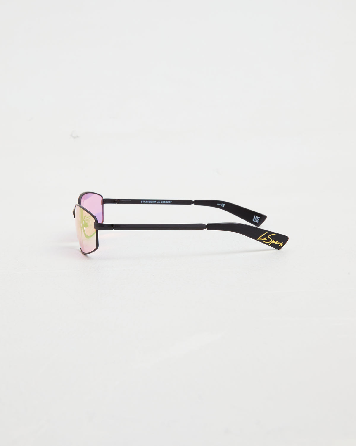 Star Beam Sunglasses in Matte Black/Pink Mirror MATTE BLACK/PINK MIRROR
