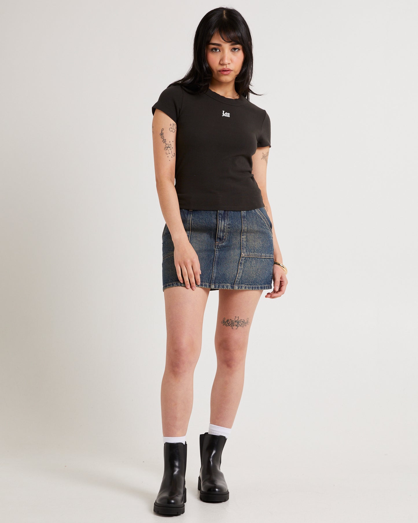 Essential Rib Recycled Cotton T-Shirt