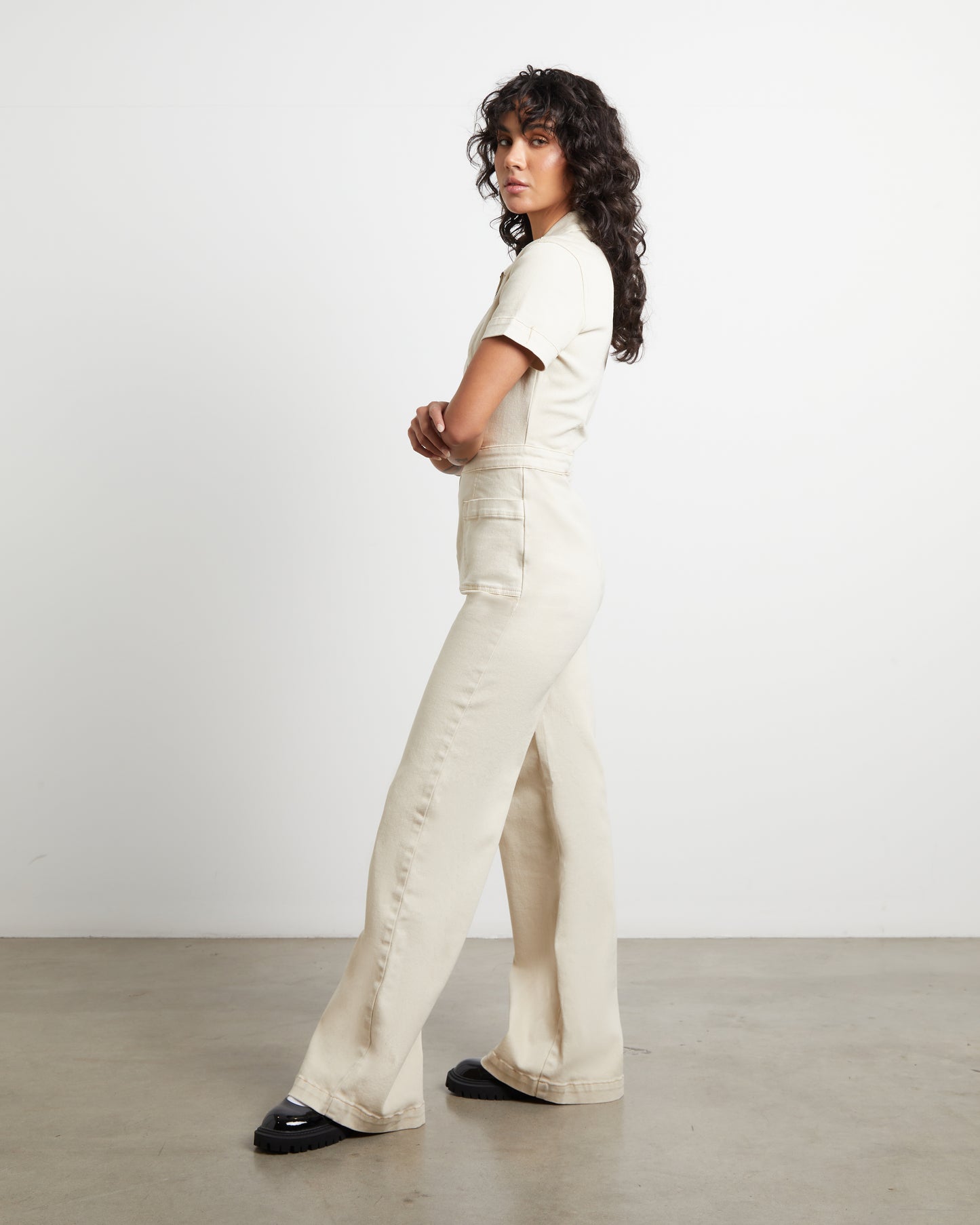 Nikki Denim Maxi Boiler Suit