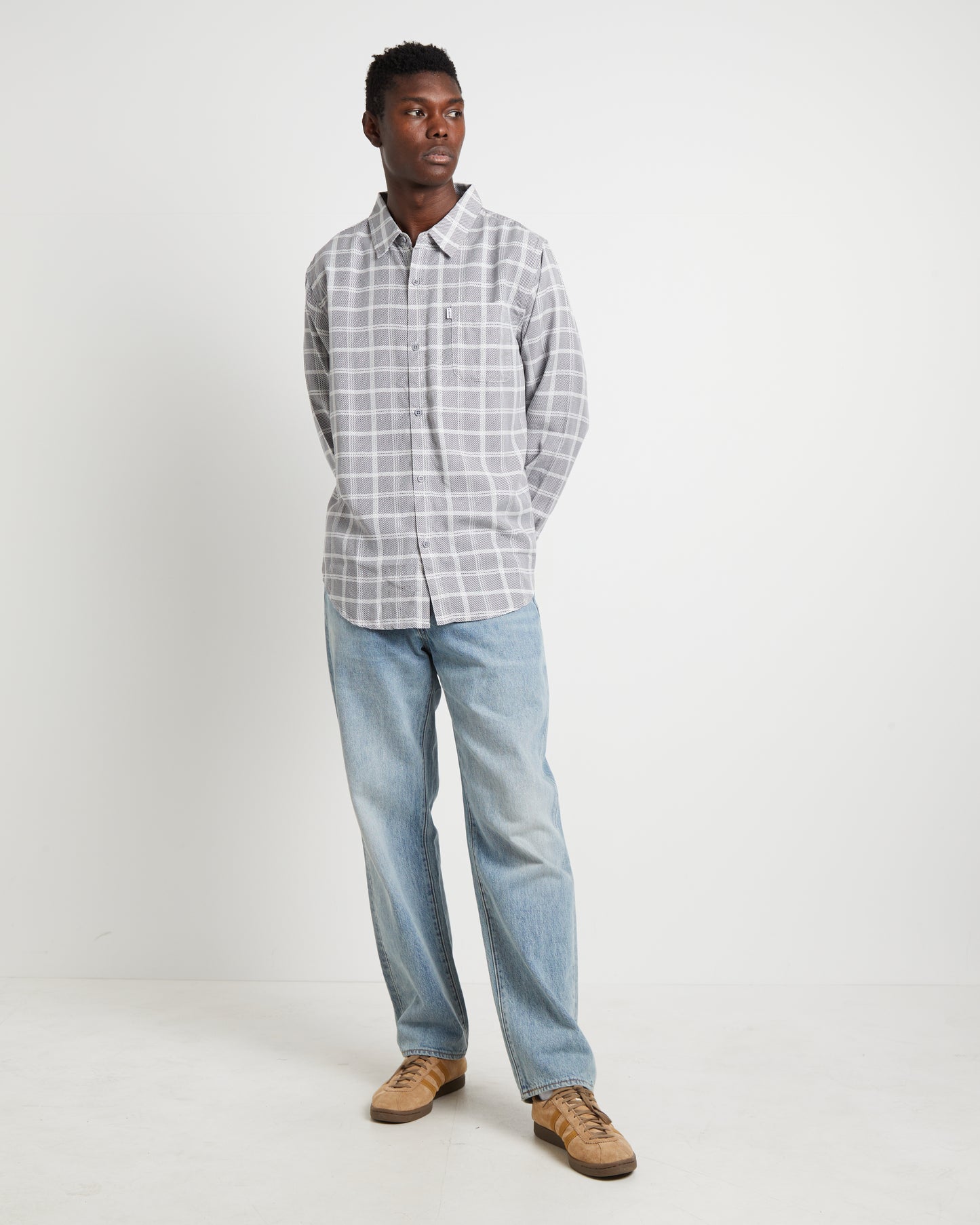 Ennat Long Sleeve Shirt in Check Print
