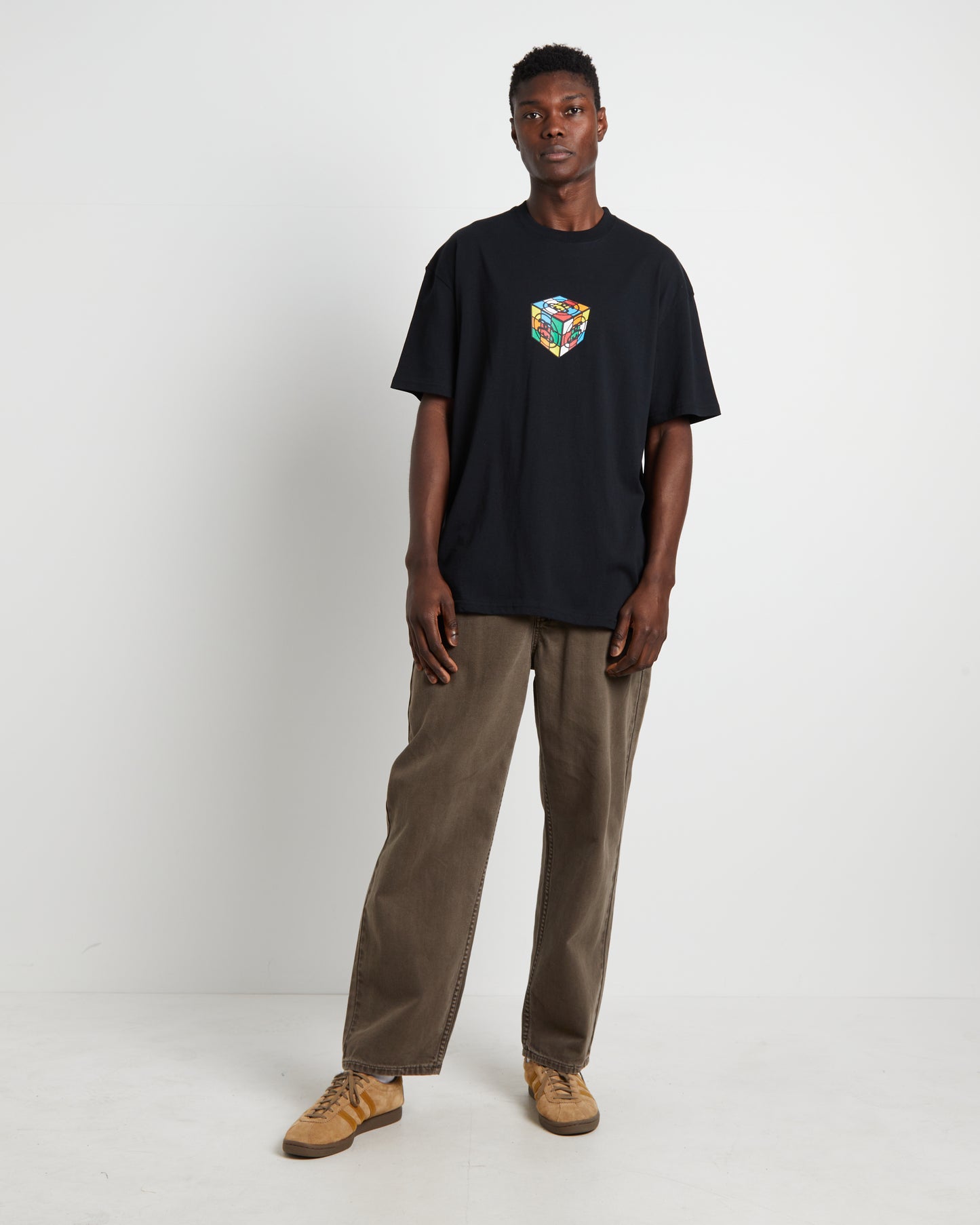Cube Short Sleeve T-Shirt in Black