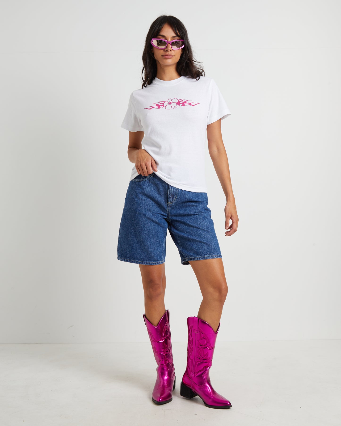 System Osaka Baby Tee in White