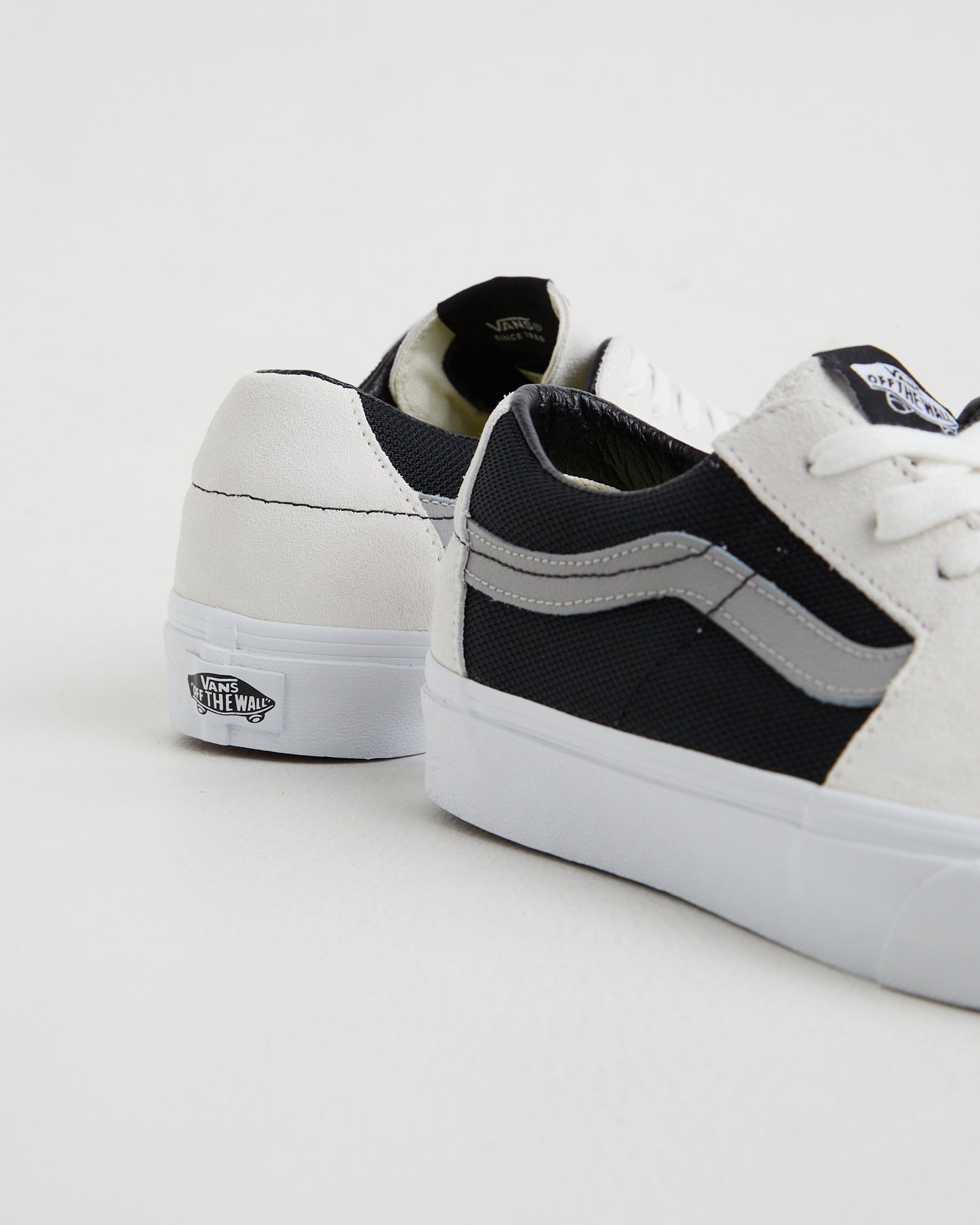 Sk8-Low 2-Tone Sneakers in White/Black