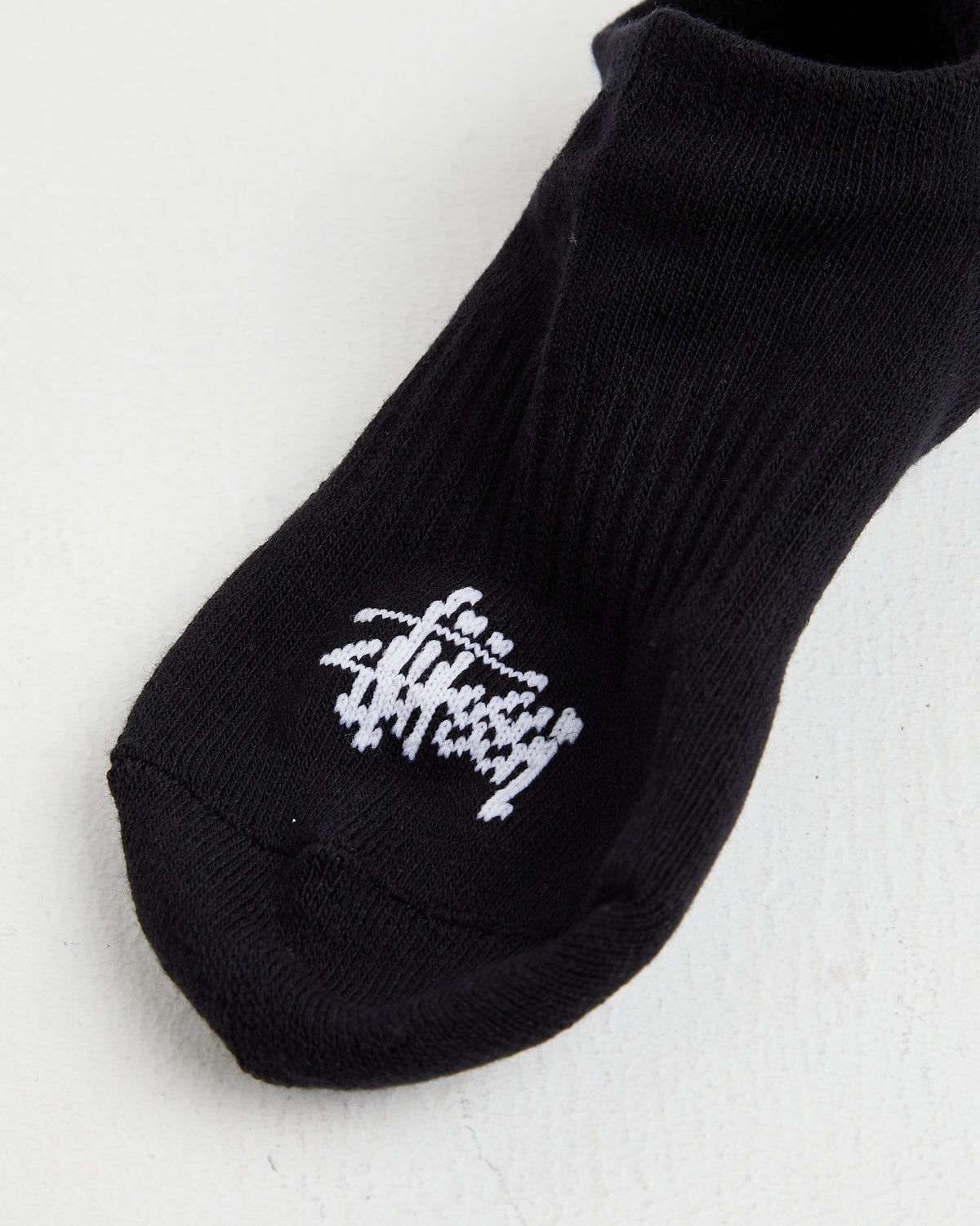 Mens Graffiti No Show Socks 3 Pack in Black BLACK