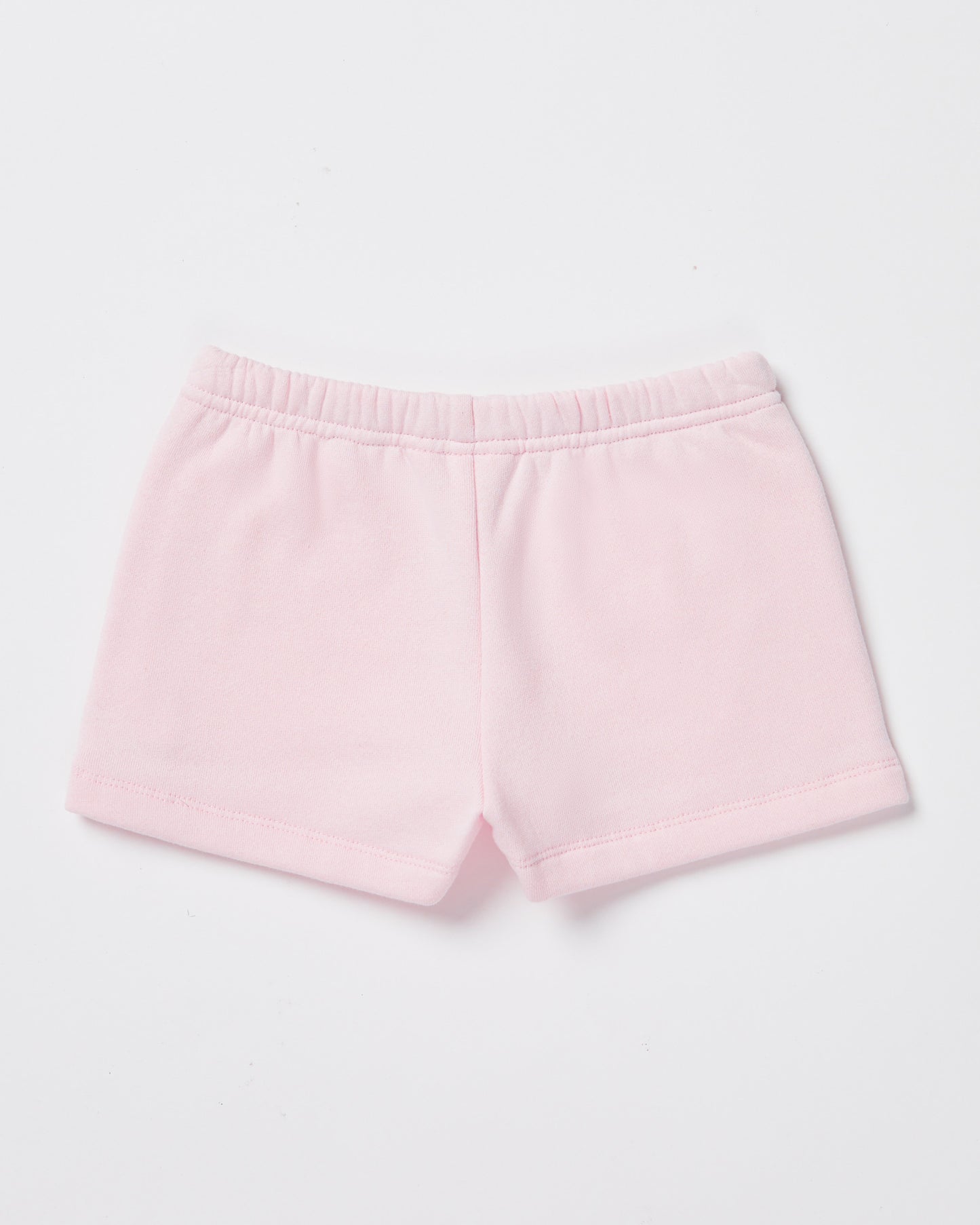 Girls Pull On Fleece Shorts in Ballet Pink