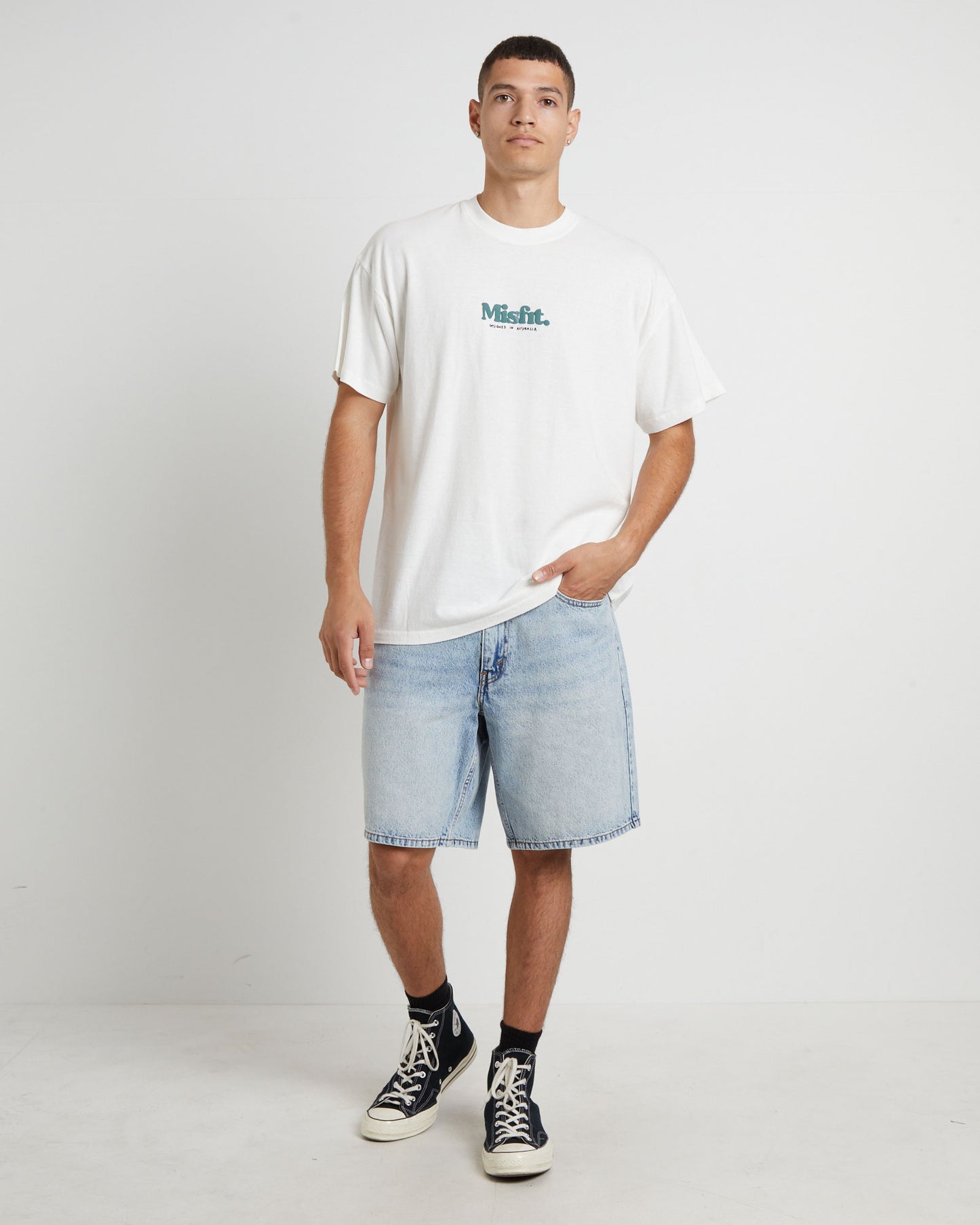 Groomy Short Sleeve T-Shirt in Pigment Thrift White