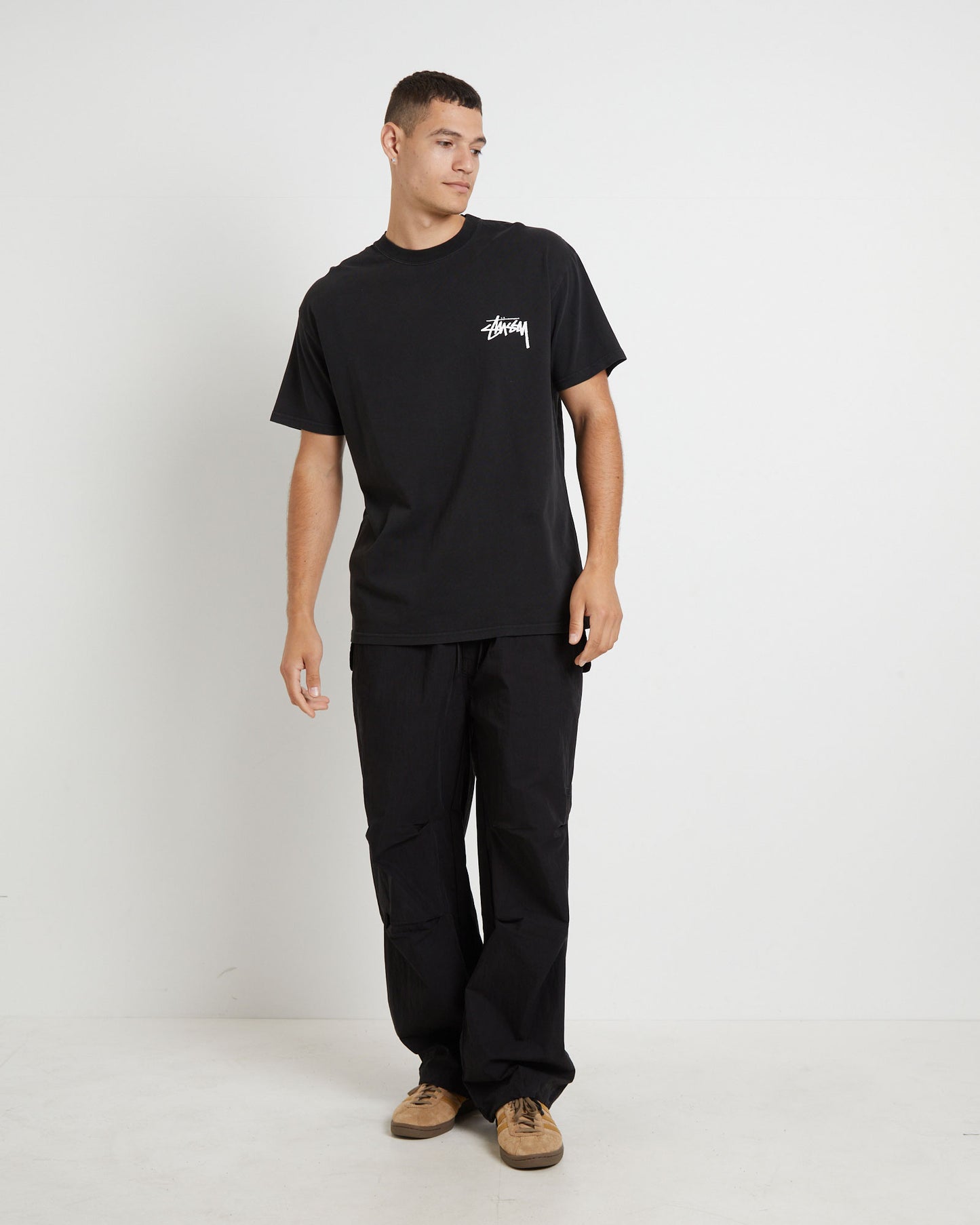How We're Living Heavyweight Short Sleeve T-Shirt in Black