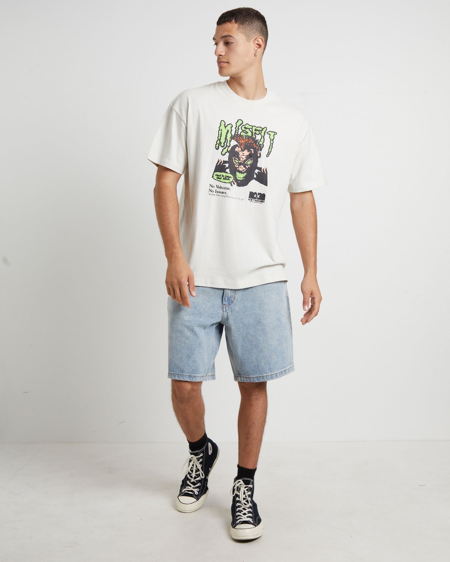 New Issues 50-50 Short Sleeve T-Shirt in Thrift White