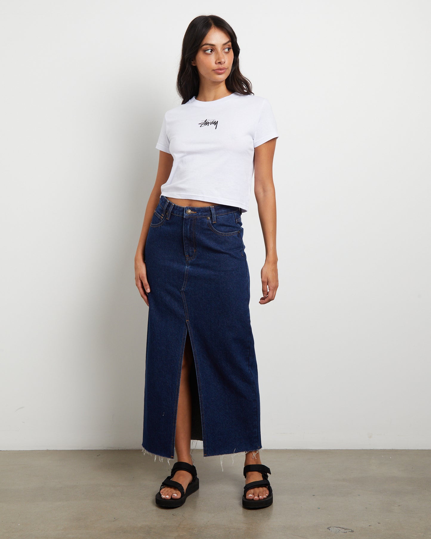 8 Ball Fade Slim Tee in White