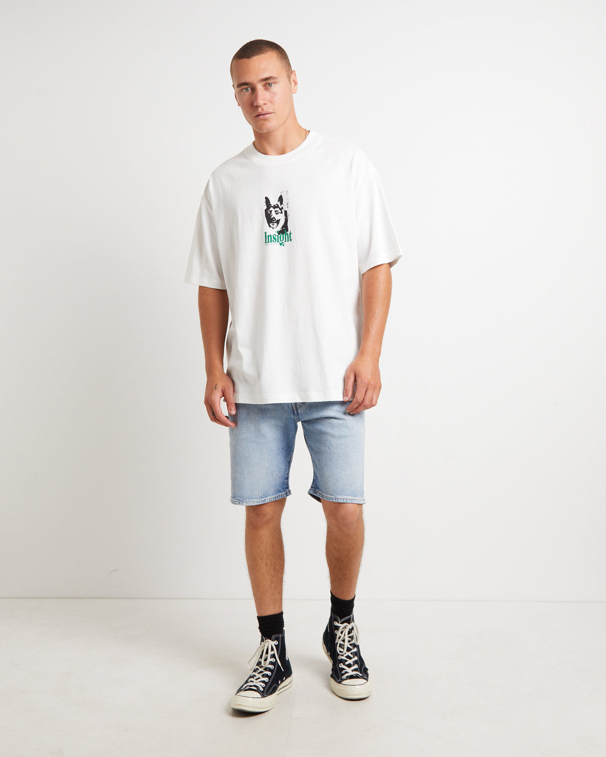 Neighbourhood Short Sleeve T-Shirt in White WHITE