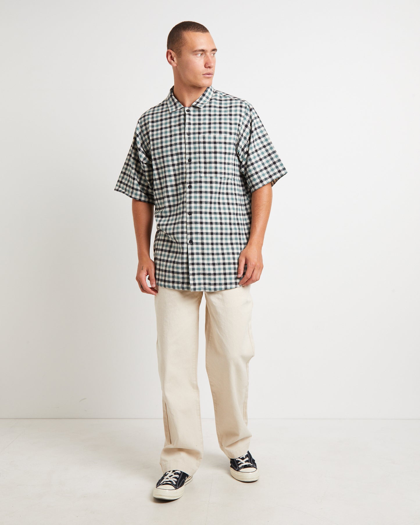 West Is Best Short Sleeve Shirt in Green
